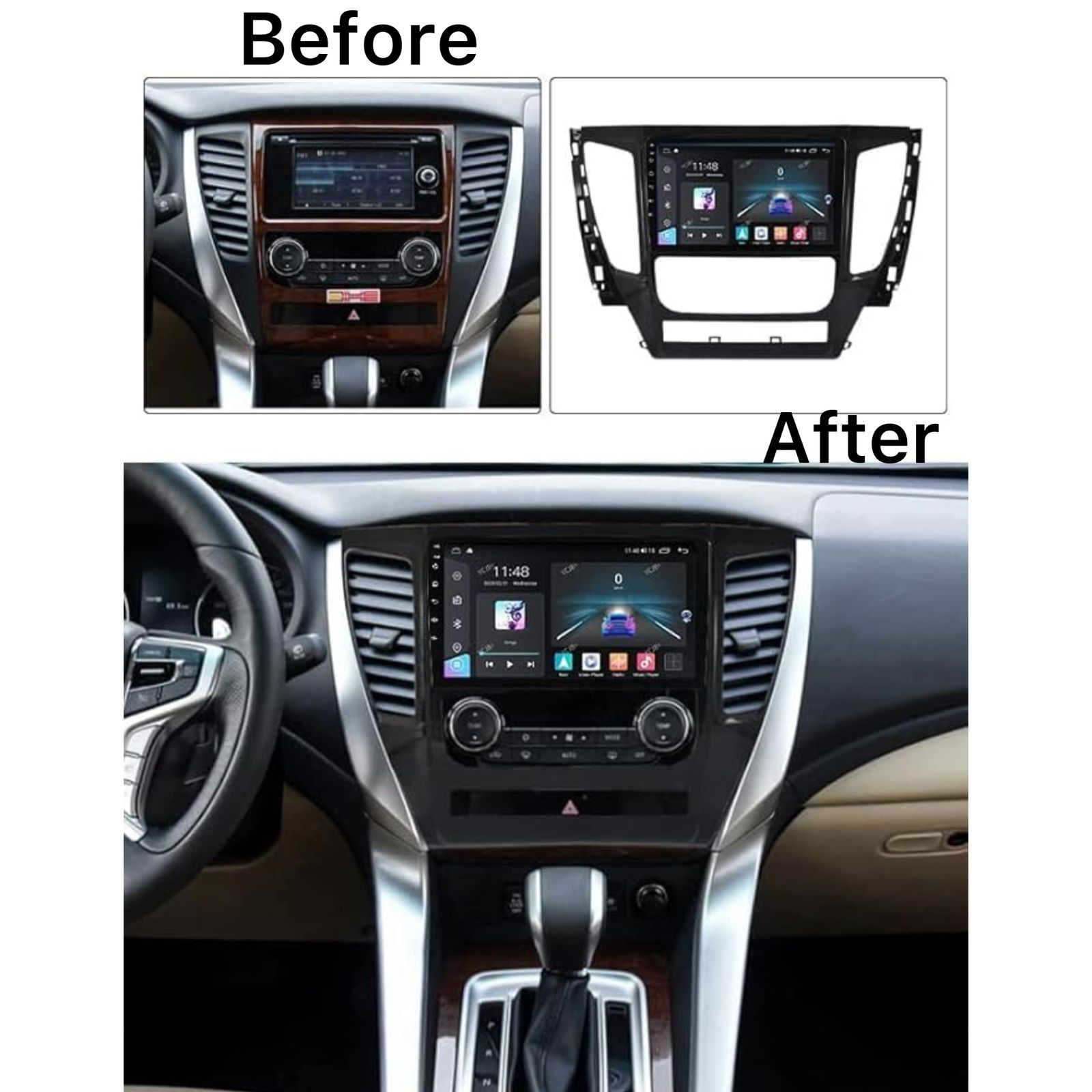 Android Car Stereo for Mitsubishi Montero Sport 2015-2021 9 Inch IPS.QLED Touch Screen with AHD Camera Included - Image 3