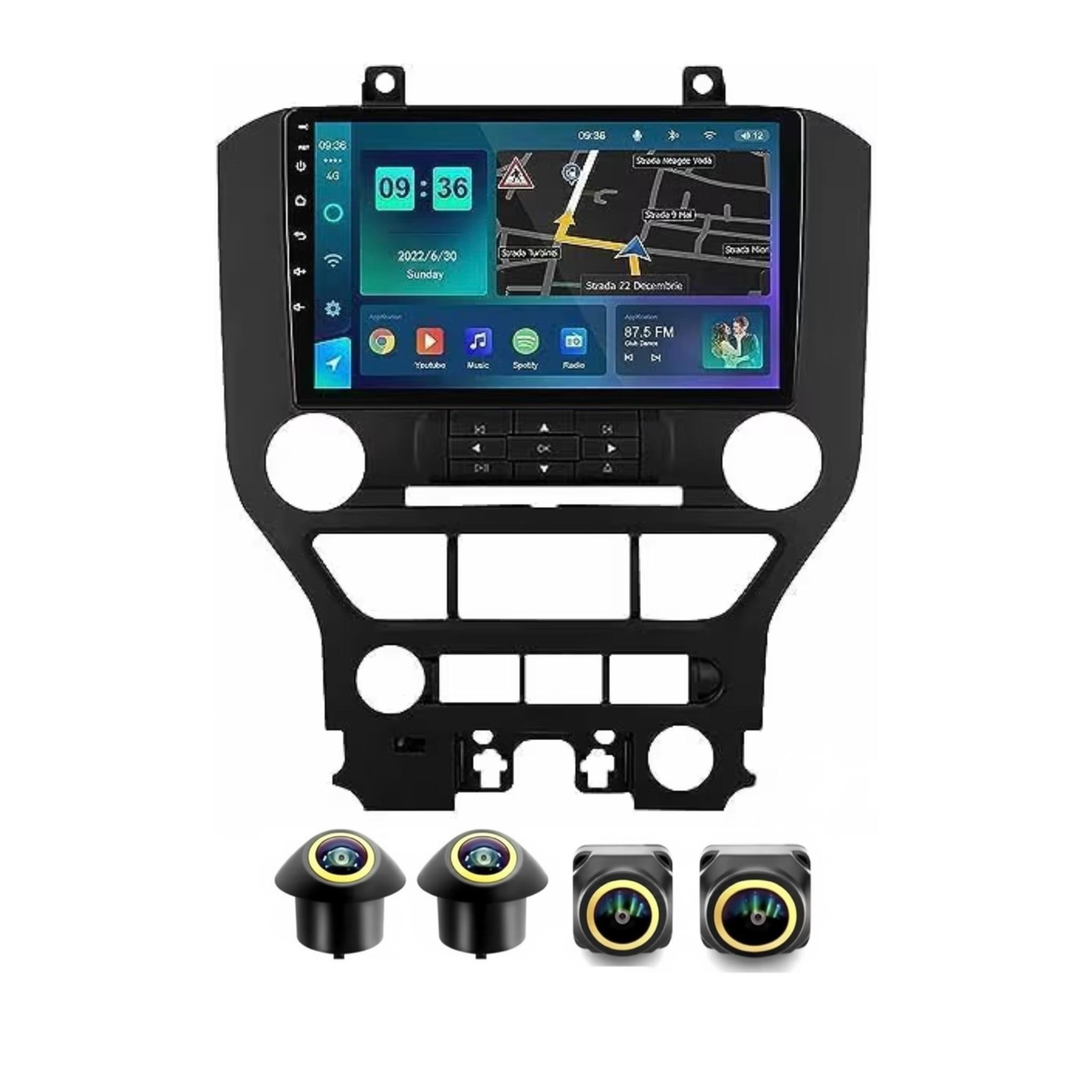 Android Car Stereo for Ford Mustang 2015-2019 9 Inch IPS.QLED Touch Screen with AHD Camera Included - Image 2