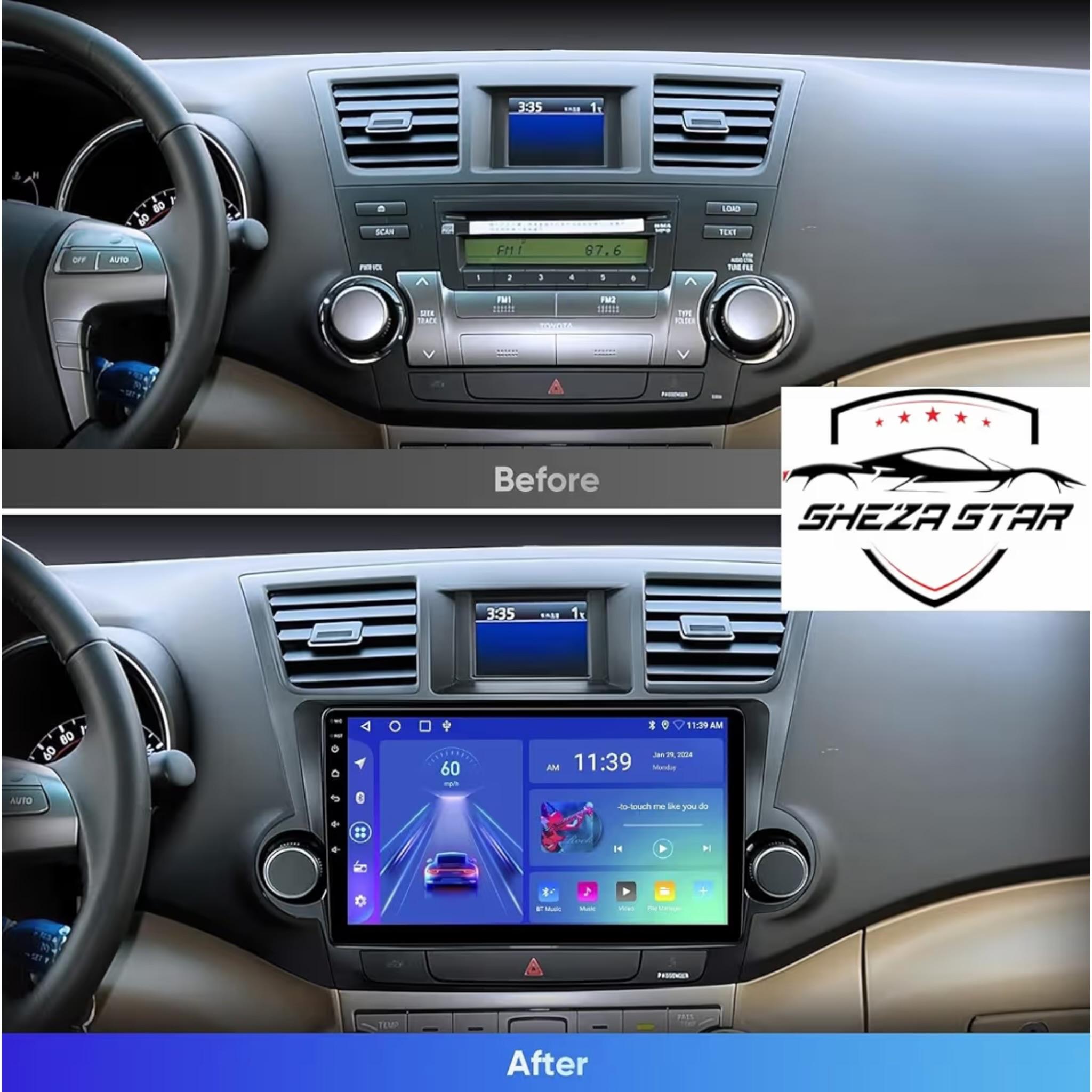 Android Car Stereo for Toyota Highlander 2008-2014 10 Inch IPS.QLED Touch Screen with AHD Camera Included - Image 3
