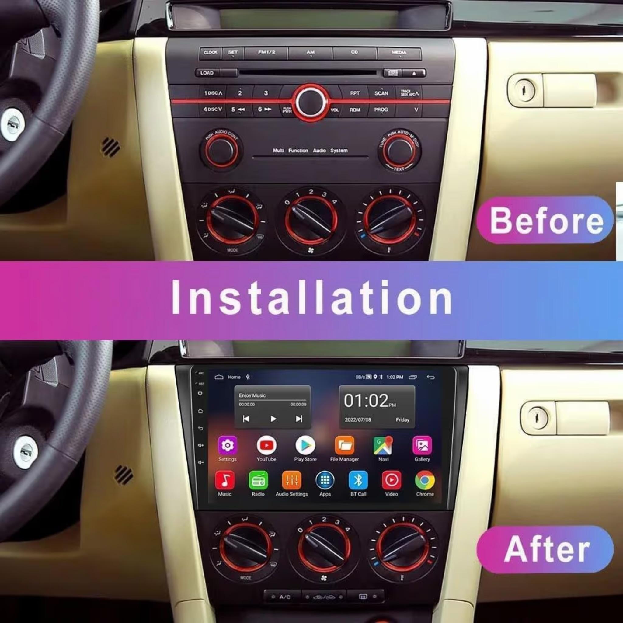 Android Car Stereo for Mazda 3 2003-2009 9 Inch IPS.QLED Touch Screen with AHD Camera Included - Image 3