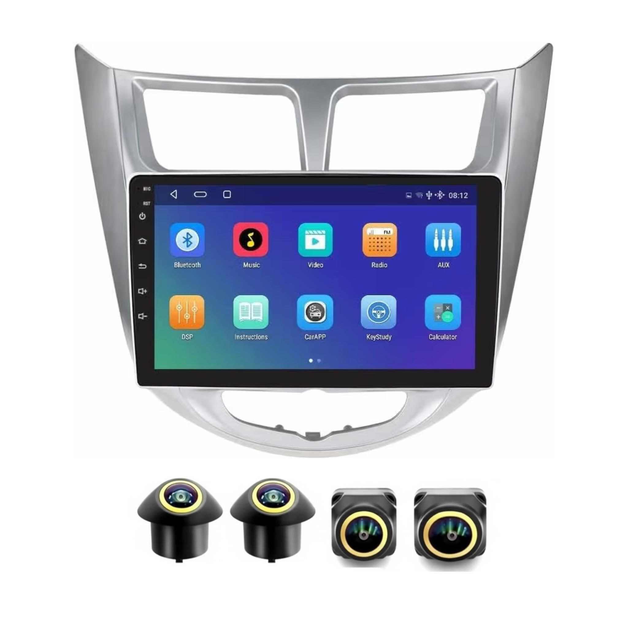 Android Car Stereo for Hyundai Accent 2011-2017 9 Inch IPS.QLED Touch Screen with AHD Camera Included - Image 2