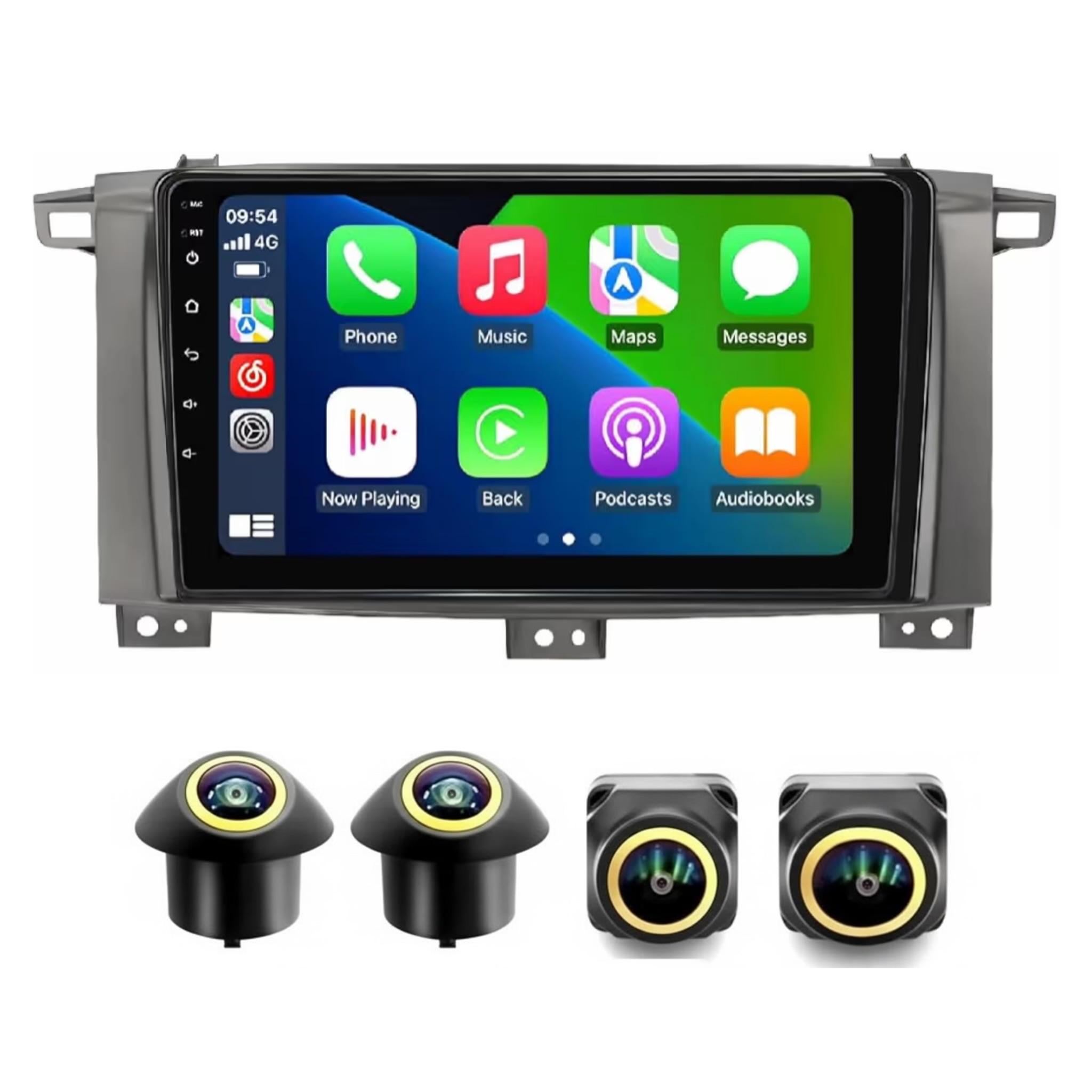 Android Car Stereo for Toyota Land Cruiser LC100 GXR 2003-2006 9 Inch IPS.QLED Touch Screen with AHD Camera Included - Image 2