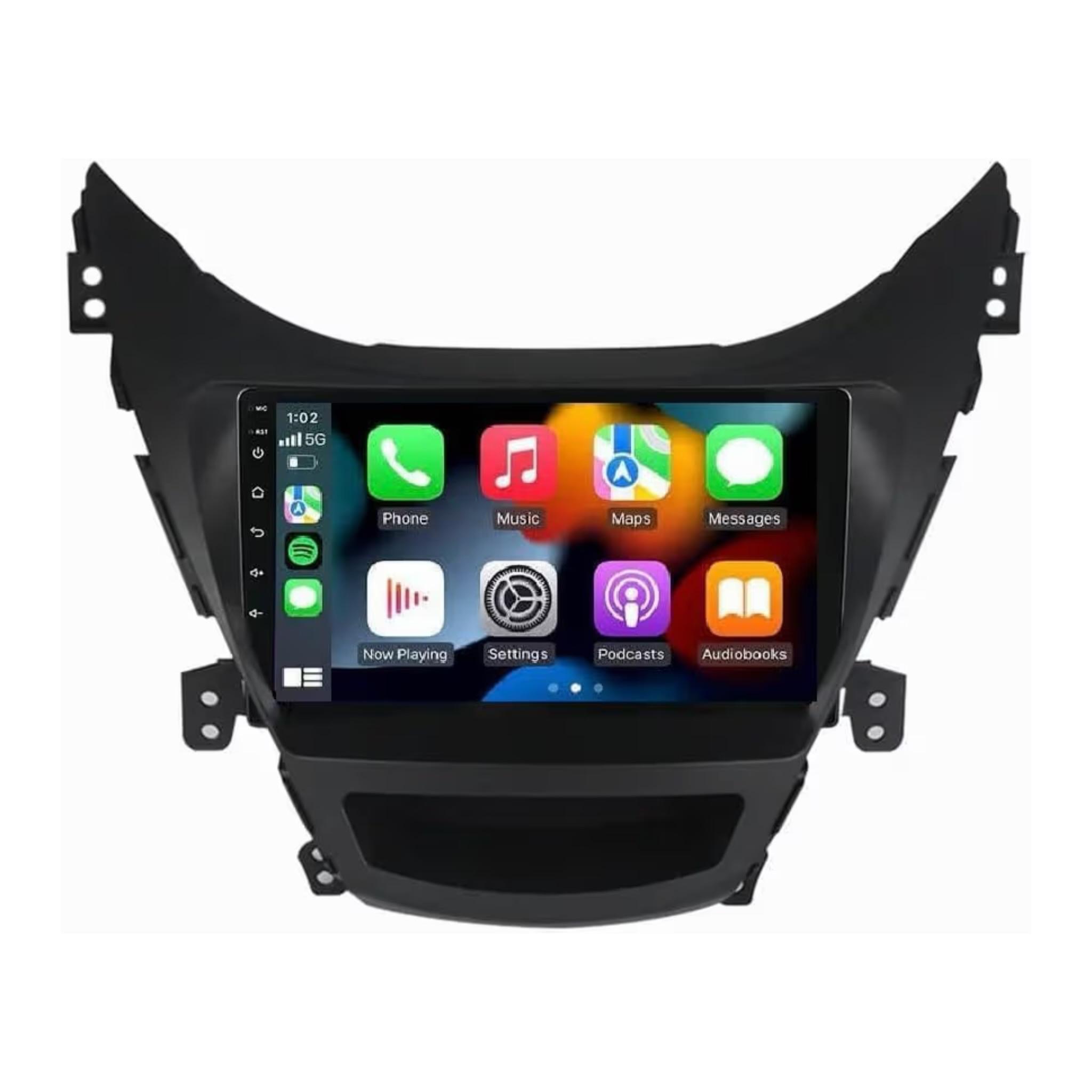Android Car Stereo for HYUNDAI ELANTRA 2012-2013 9 Inch IPS.QLED Touch Screen with AHD Camera Included