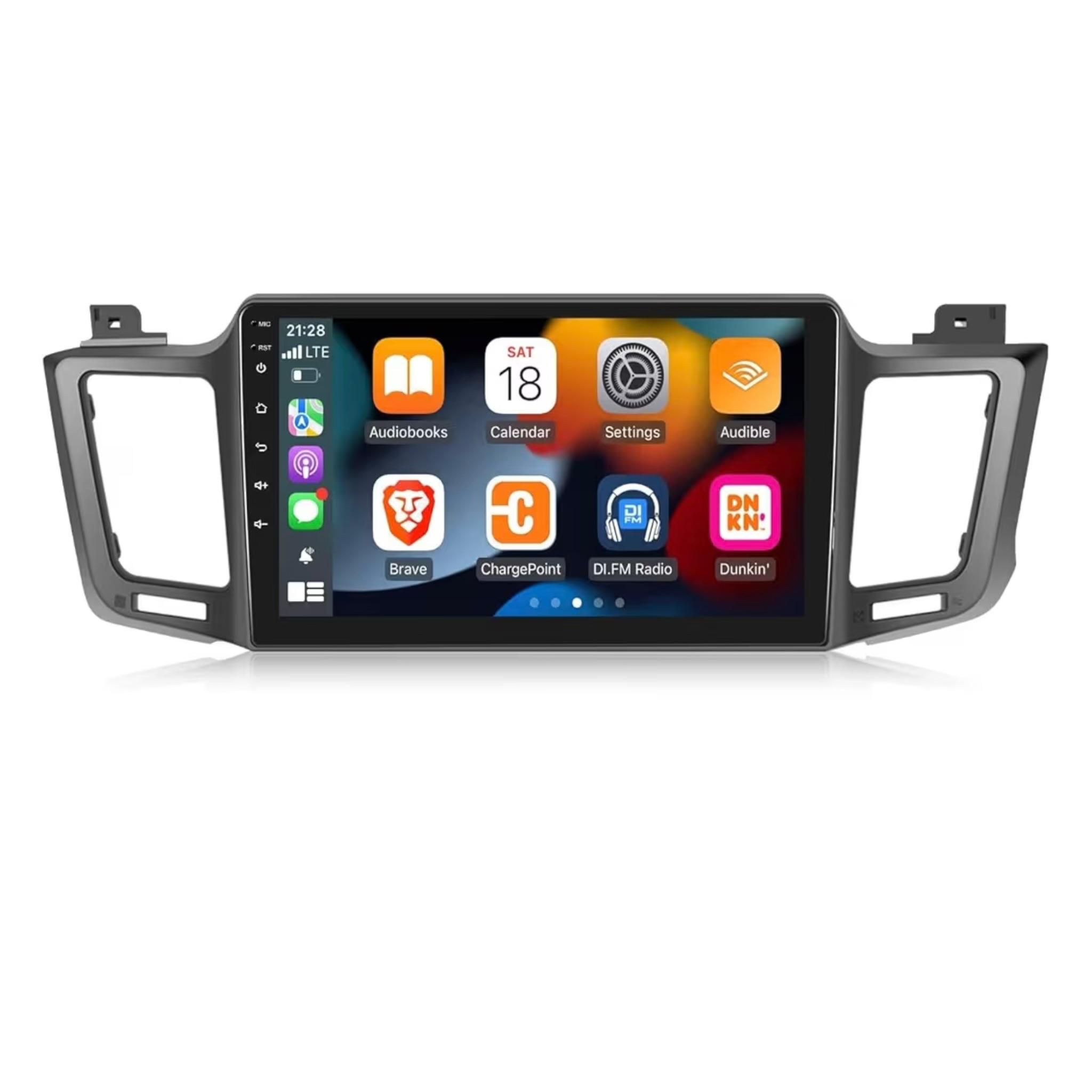 Android Car Stereo for TOYOTA RAV4 2013-2017 10 Inch IPS.QLED Touch Screen with AHD Camera Included