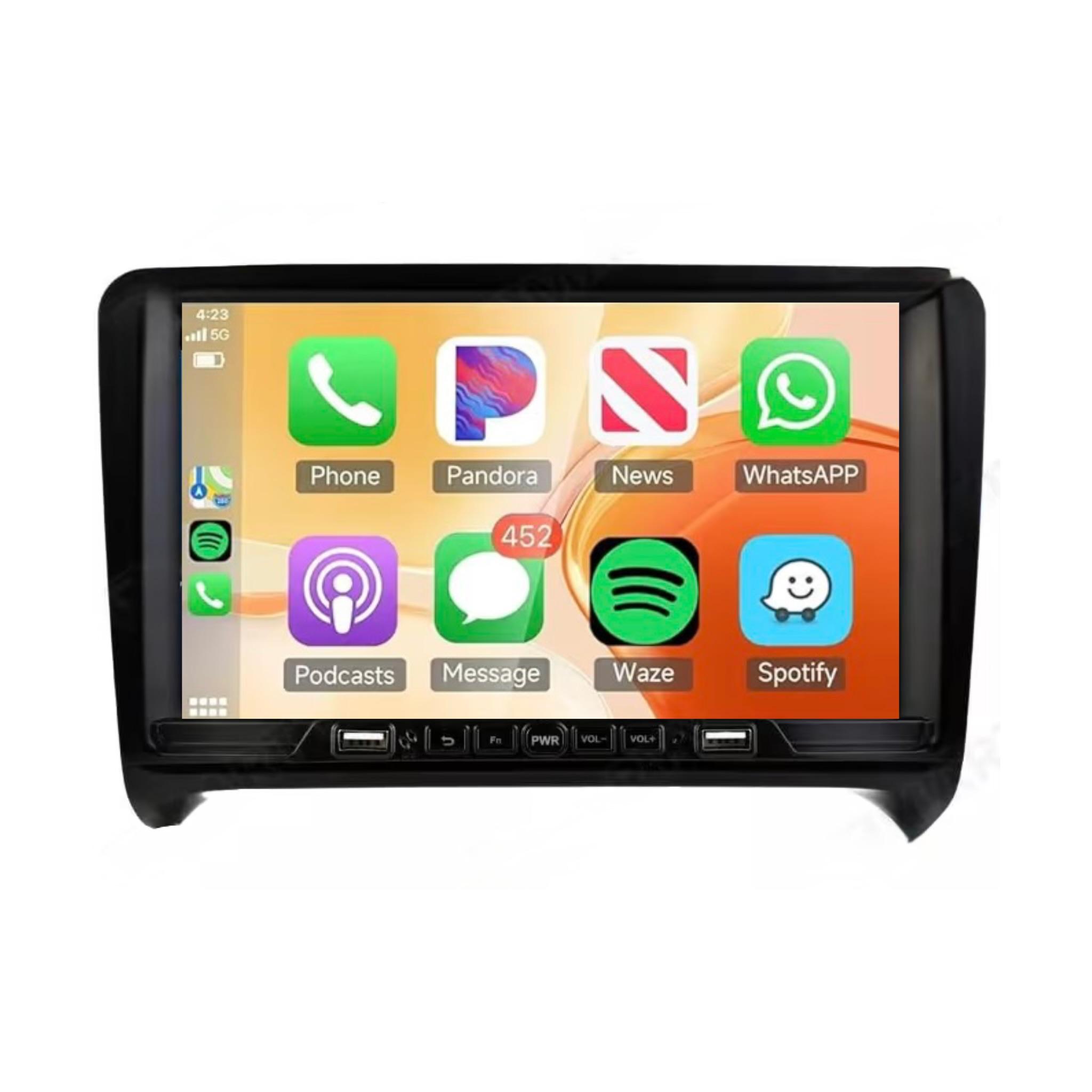 Android Car Stereo for Audi TT MK2 2006-2015 9 Inch IPS.QLED Touch Screen with AHD Camera Included