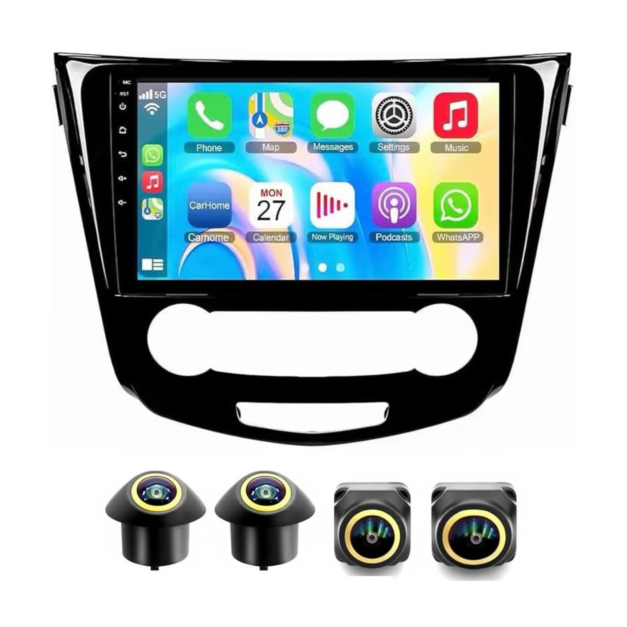 Android Car Stereo for Nissan X-Trail Rogue Qashqai 2014-2018 10 Inch IPS.QLED Touch Screen with AHD Camera Included - Image 2