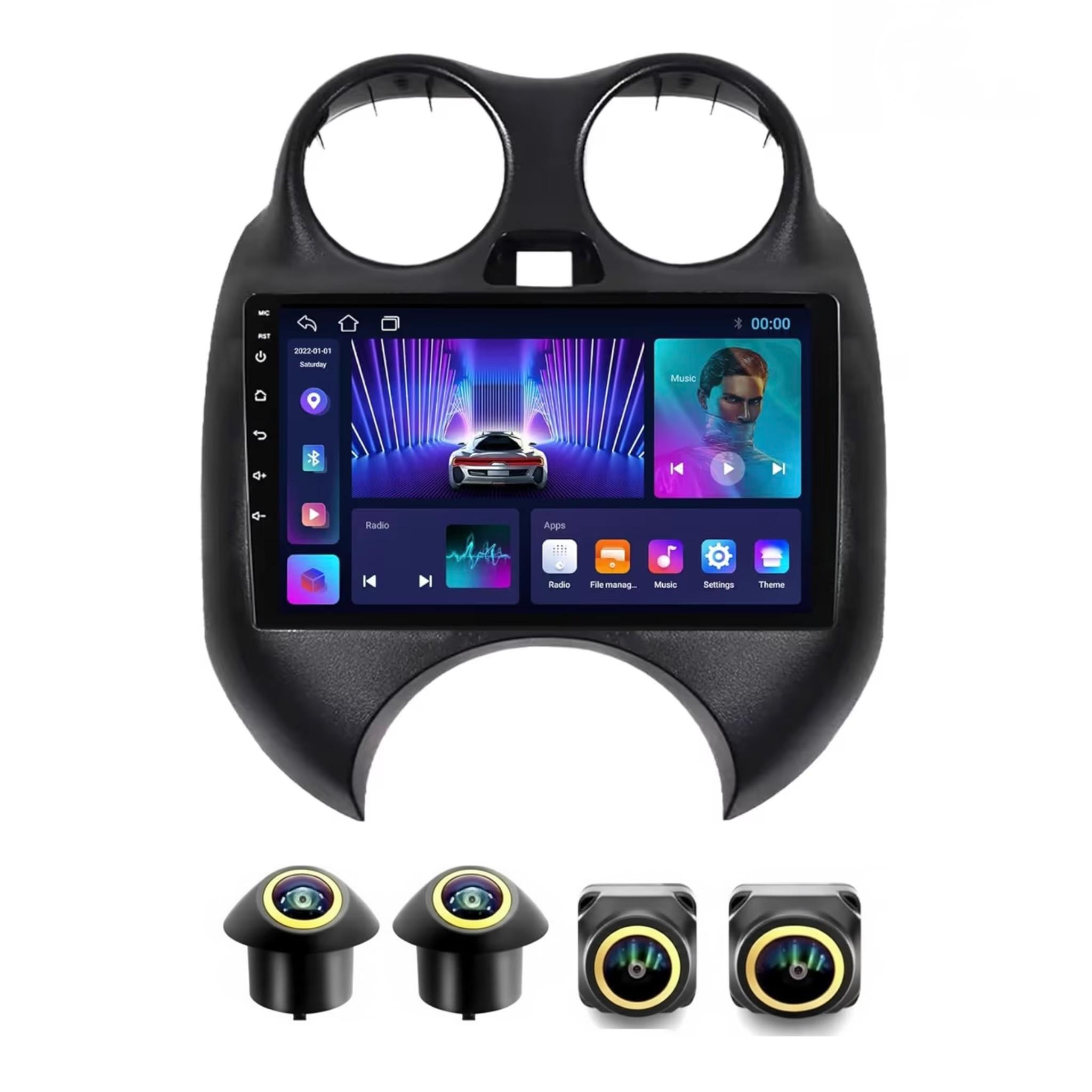 Android Car Stereo for Nissan Sunny/March/Micra 2010-2013 9 Inch IPS.QLED Touch Screen with AHD Camera Included - Image 2