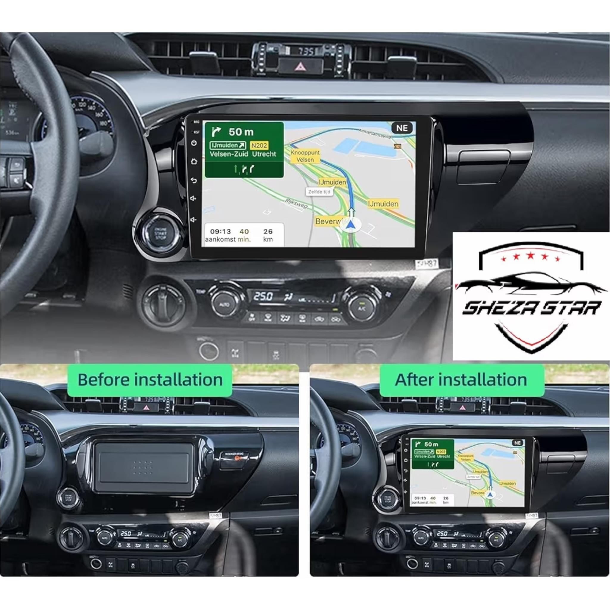 Android Car Stereo for Toyota Hilux 2015-2020 10 Inch IPS.QLED Touch Screen with AHD Camera Included - Image 3