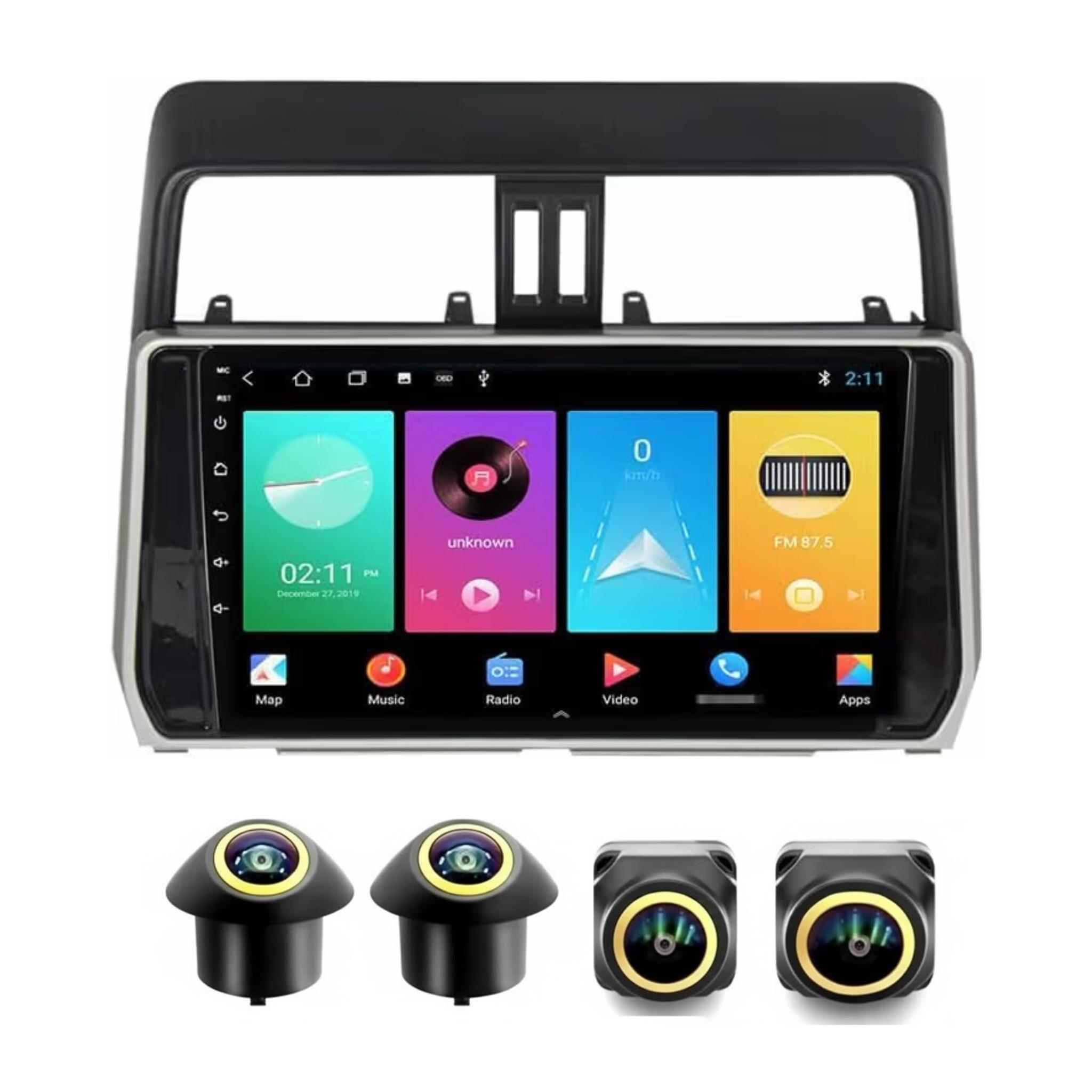 Android Car Stereo for Toyota Prado 2018-2022 10 Inch IPS.QLED Touch Screen with AHD Camera Included - Image 2
