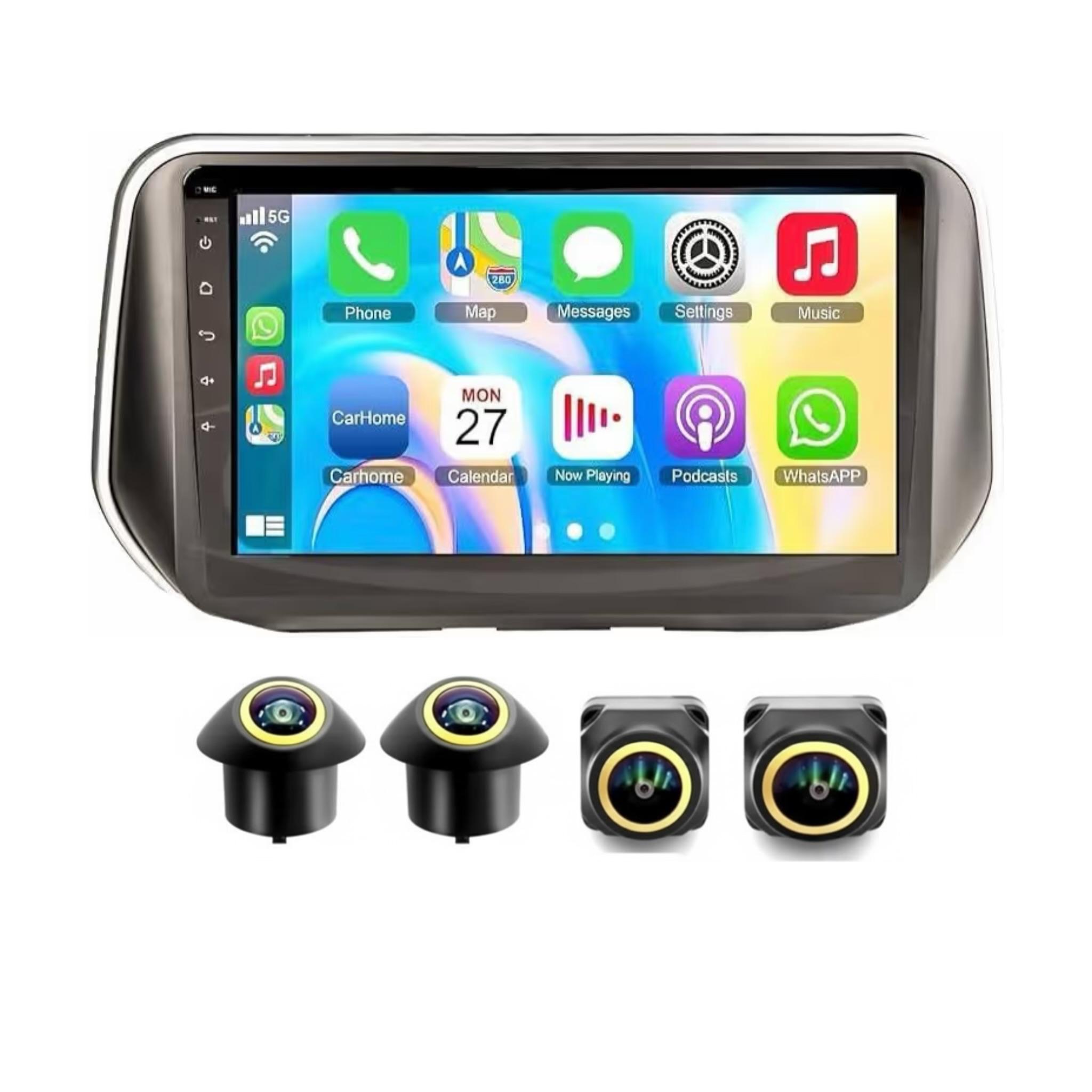 Android Car Stereo for Hyundai Santa Fe 2019-2023 10 Inch IPS.QLED Touch Screen with AHD Camera Included - Image 2