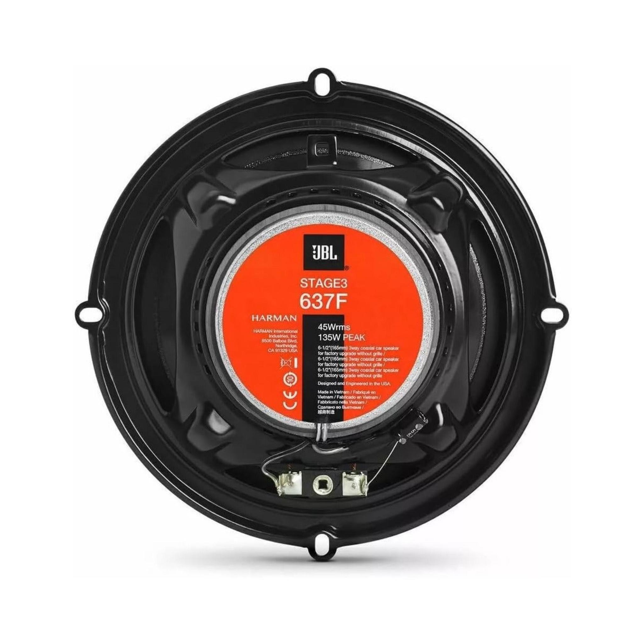 JBL Car Speakers Stage3 637F Speakers, 16.5 cm, 3-Way Coaxial, 135W Peak Power - Image 2