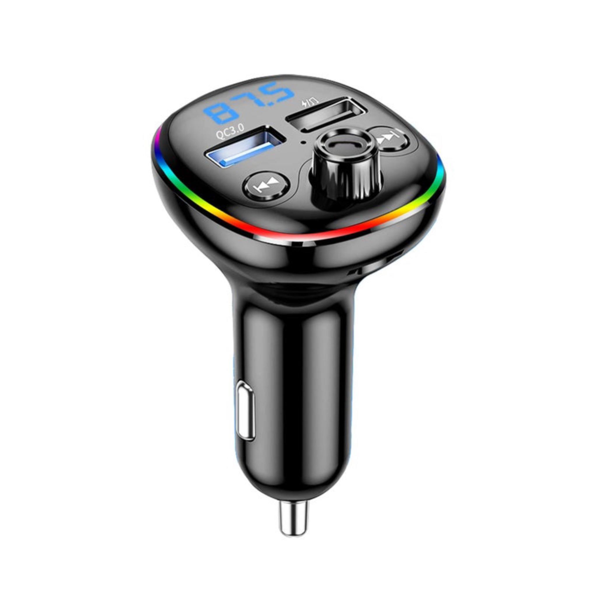 Car MP3 Music Player BT FM Transmitter Radio Receiver PD/USB Car Charger Hands-Free Calling Support U-Disk Playback Voltage Display