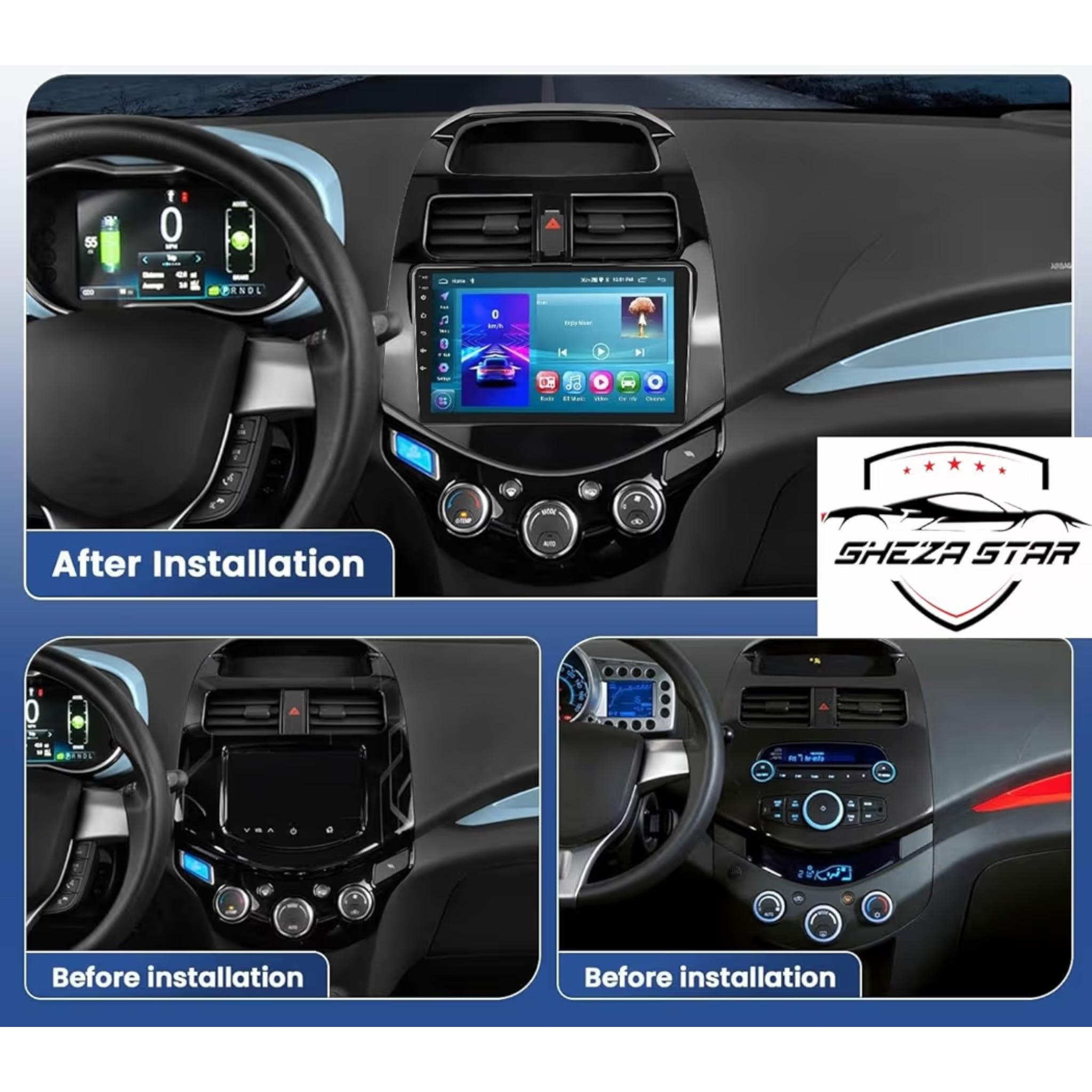 Android Car Stereo for Chevrolet Chevy Spark 2011-2014 9 Inch IPS.QLED Touch Screen with AHD Camera Included - Image 3