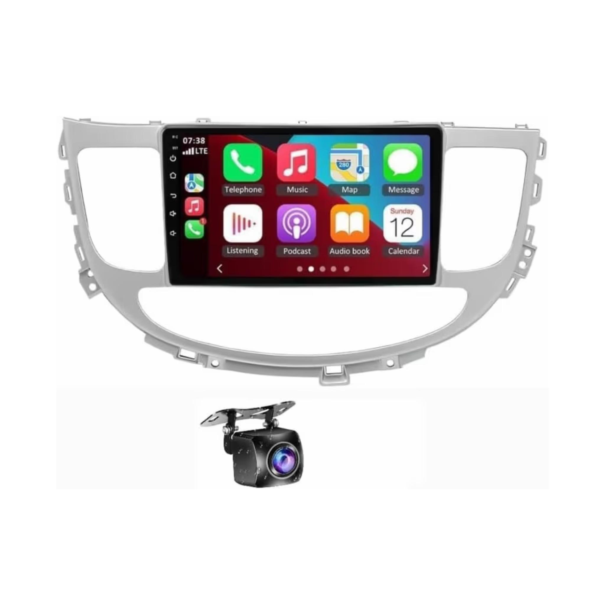 Android Car Stereo for Hyundai Genesis 2008-2013 9 Inch IPS.QLED Touch Screen with AHD Camera Included