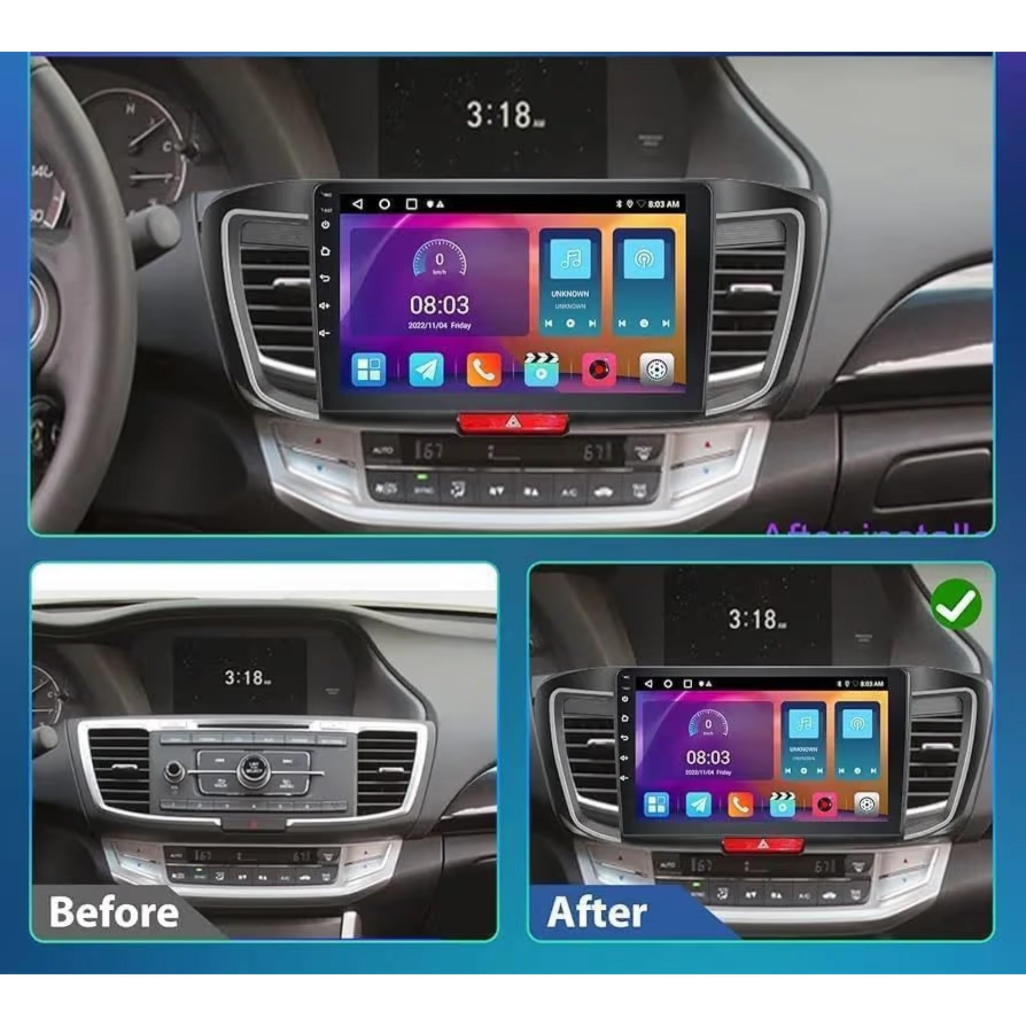 Android Car Stereo for Honda Accord 2013-2018 10 Inch IPS.QLED Touch Screen with AHD Camera Included - Image 3