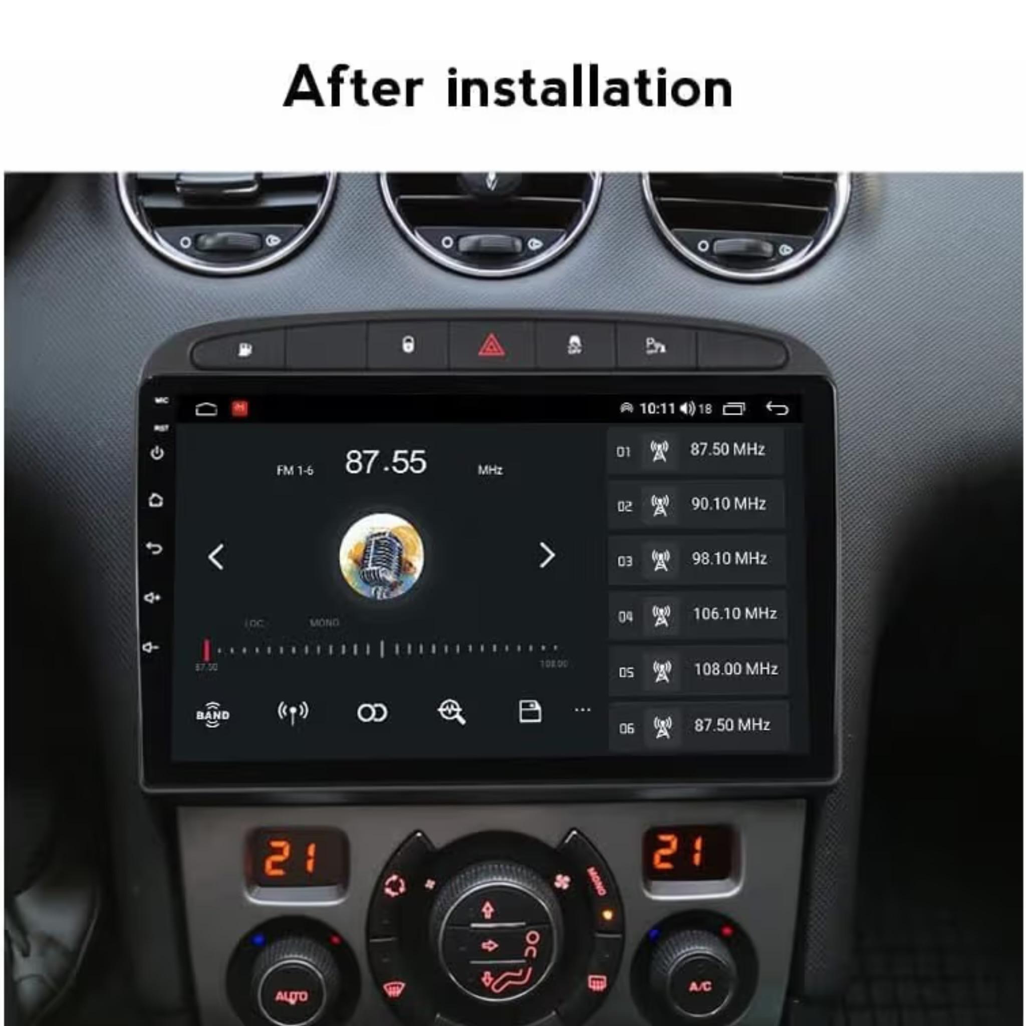 Android Car Stereo for Peugeot 308 308SW 2007-2016 9 Inch IPS.QLED Touch Screen with AHD Camera Included - Image 3