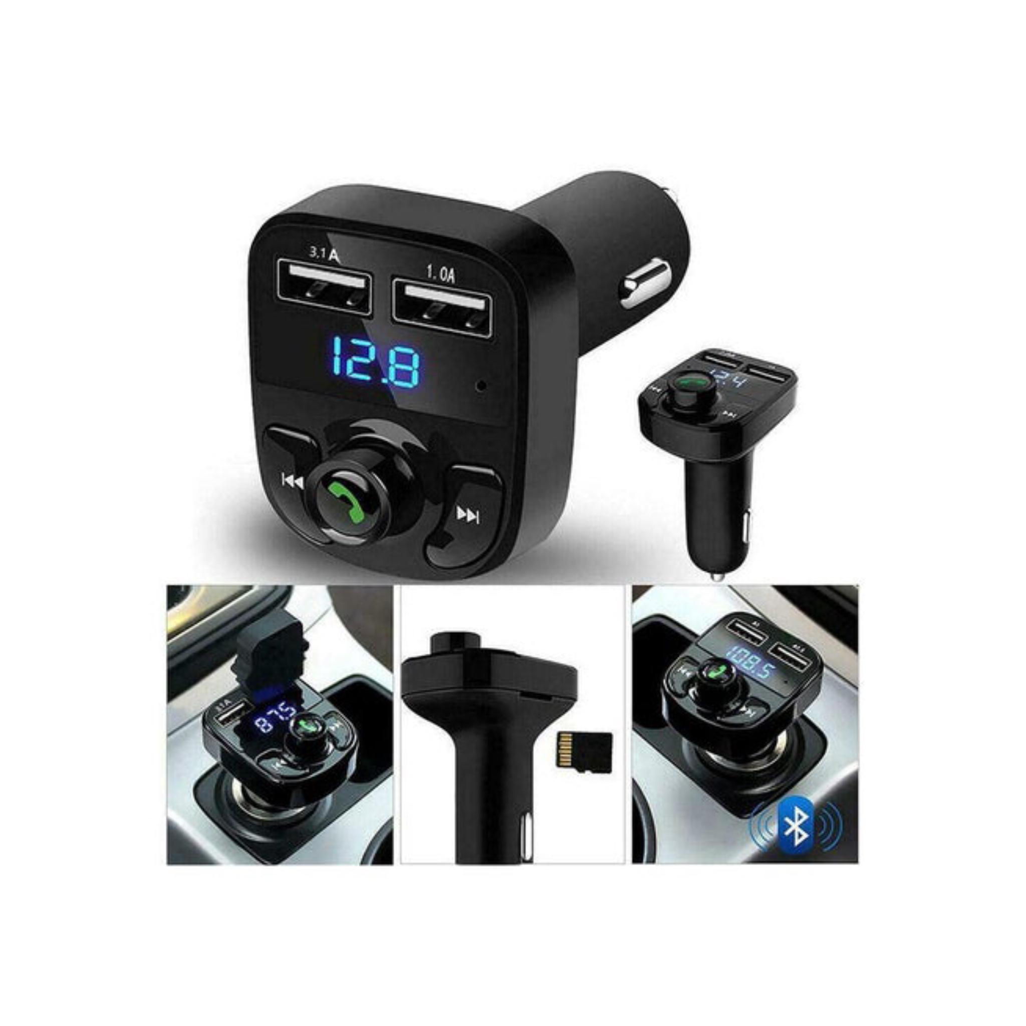 Car MP3 Music Player BT FM Transmitter Radio Receiver PD/USB Car Charger Hands-Free Calling Support U-Disk Playback Voltage Display