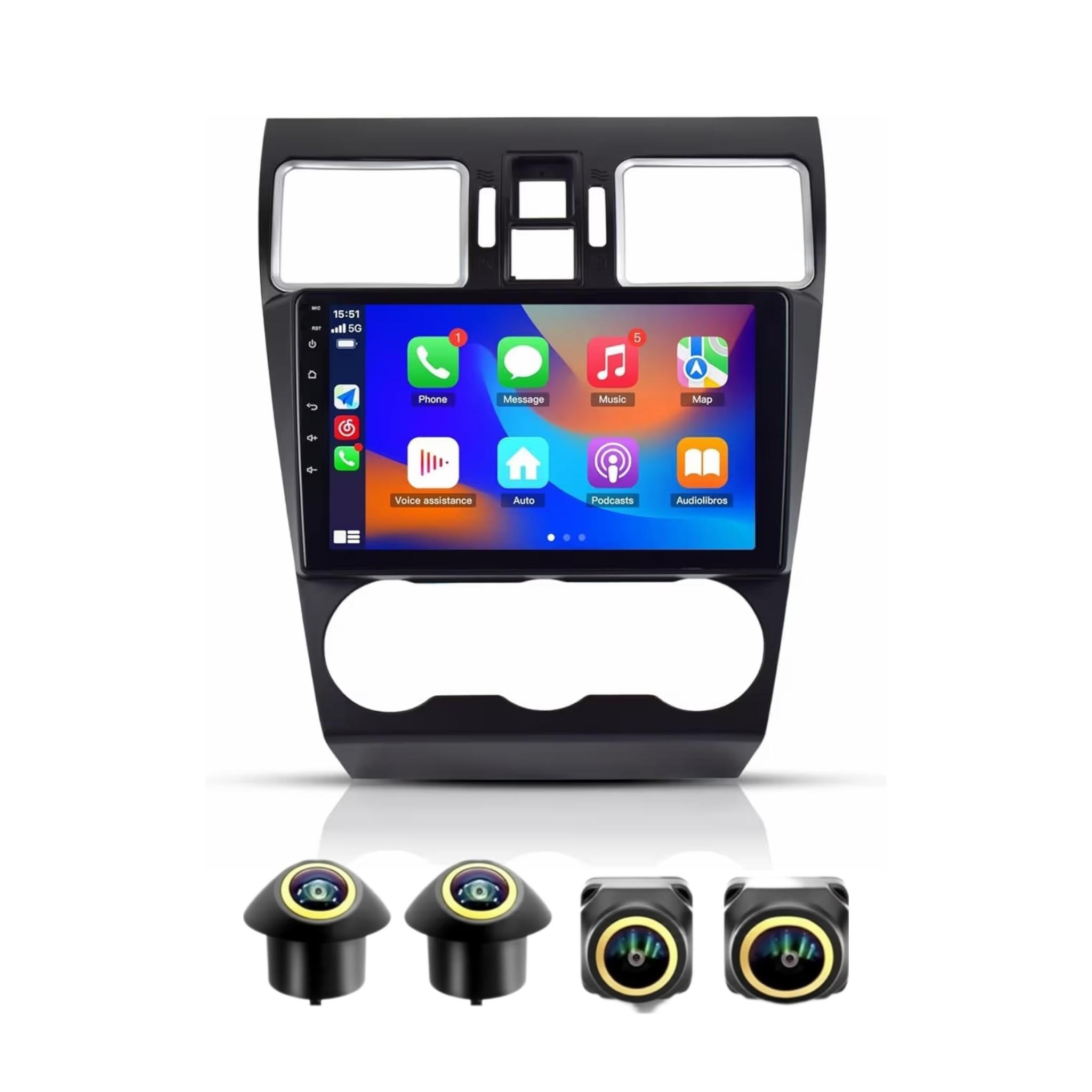 Android Car Stereo for Subaru Forester 4 WRX SJ XV 2015-2017 9 Inch IPS.QLED Touch Screen with AHD Camera Included - Image 2