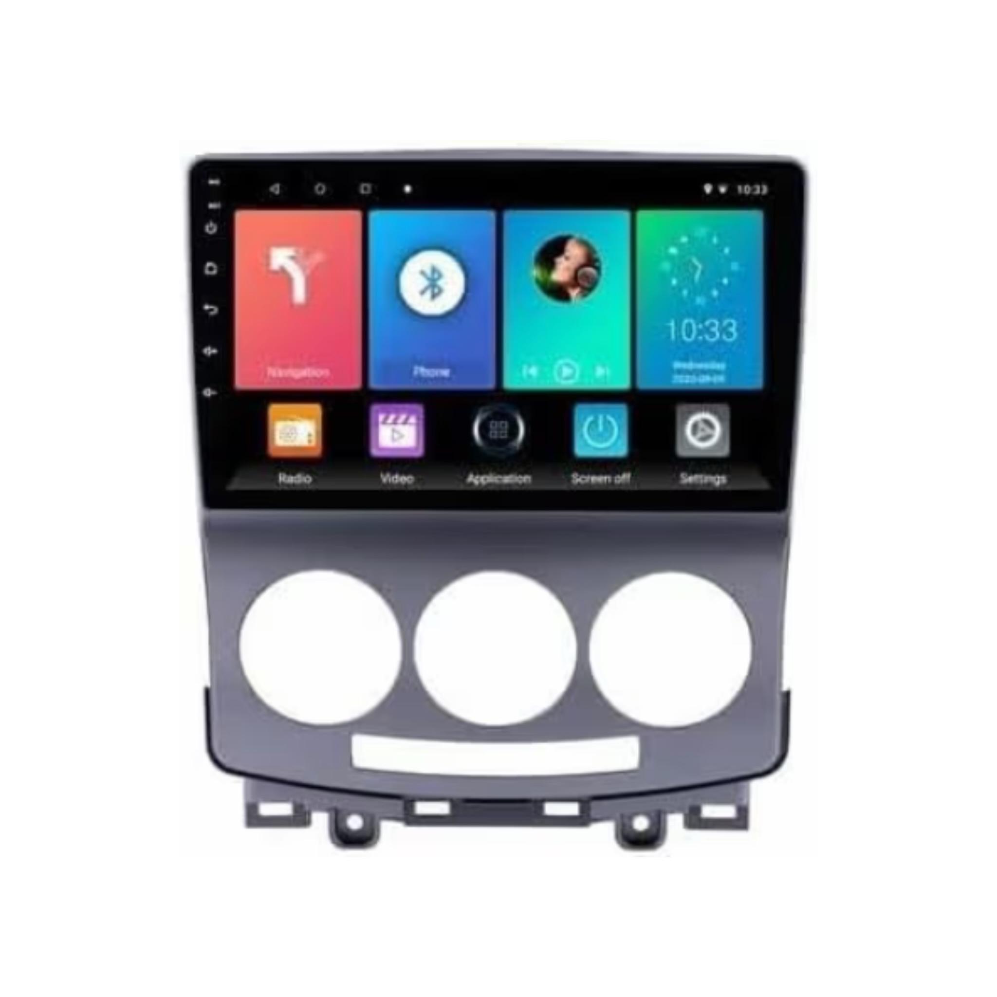 Android Car Stereo for Mazda 5 2005-2010 10 Inch IPS.QLED Touch Screen with AHD Camera Included