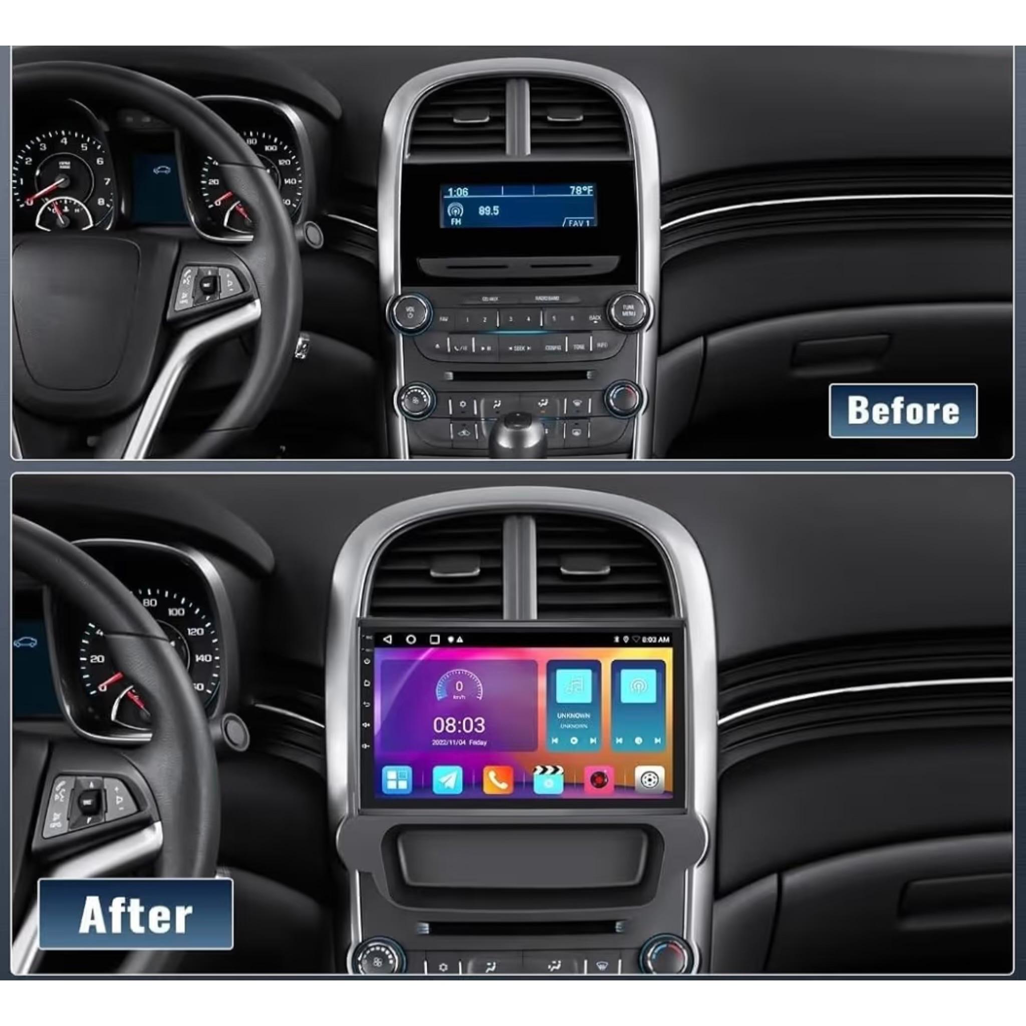 Android Car Stereo for Chevrolet Chevy Malibu 2009-2014 9 Inch IPS.QLED Touch Screen with AHD Camera Included - Image 3