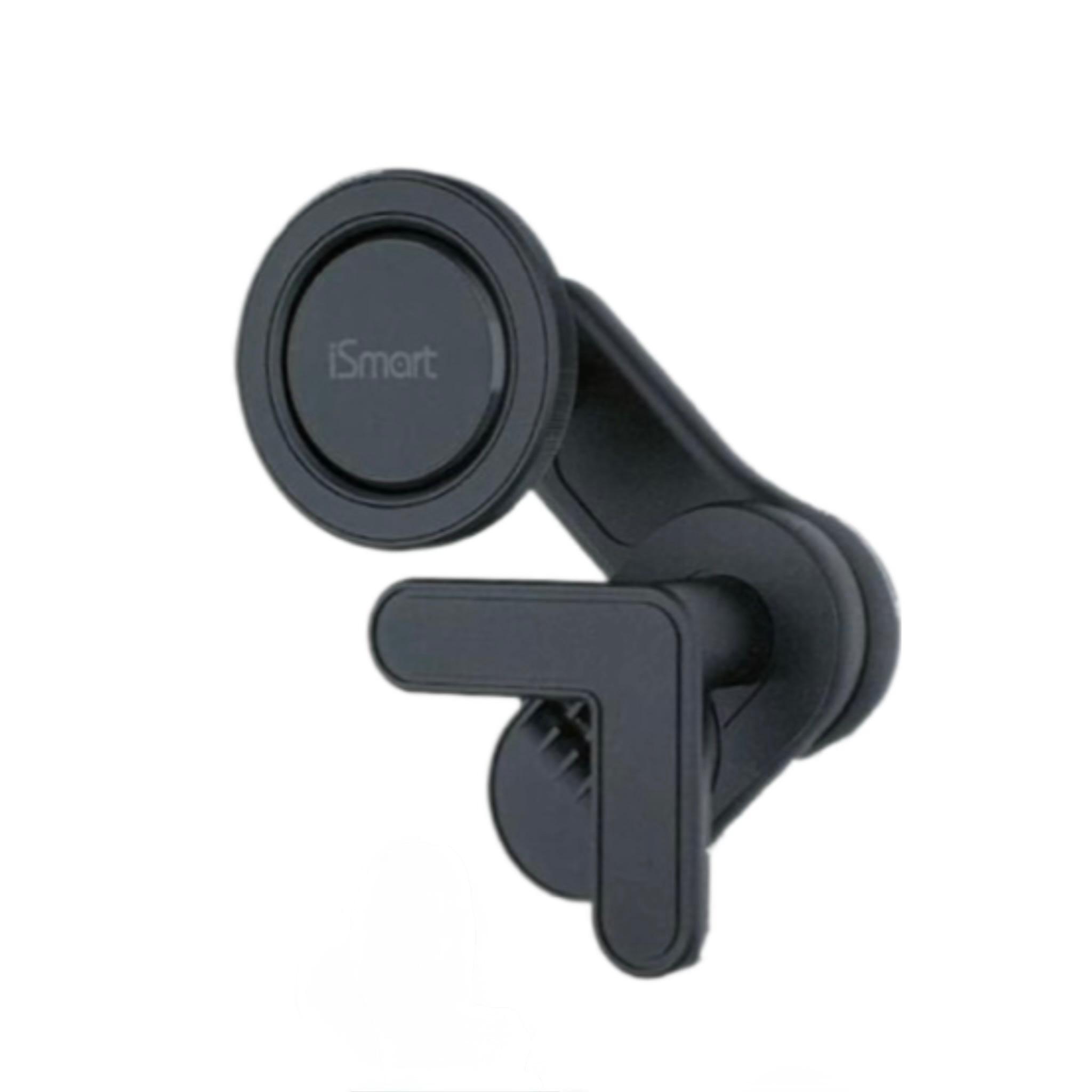 iCH193 Magnetic Car Phone Holder, Universal Mobile Mount, 2 in 1 Magnetic Head, 360° Rotatable