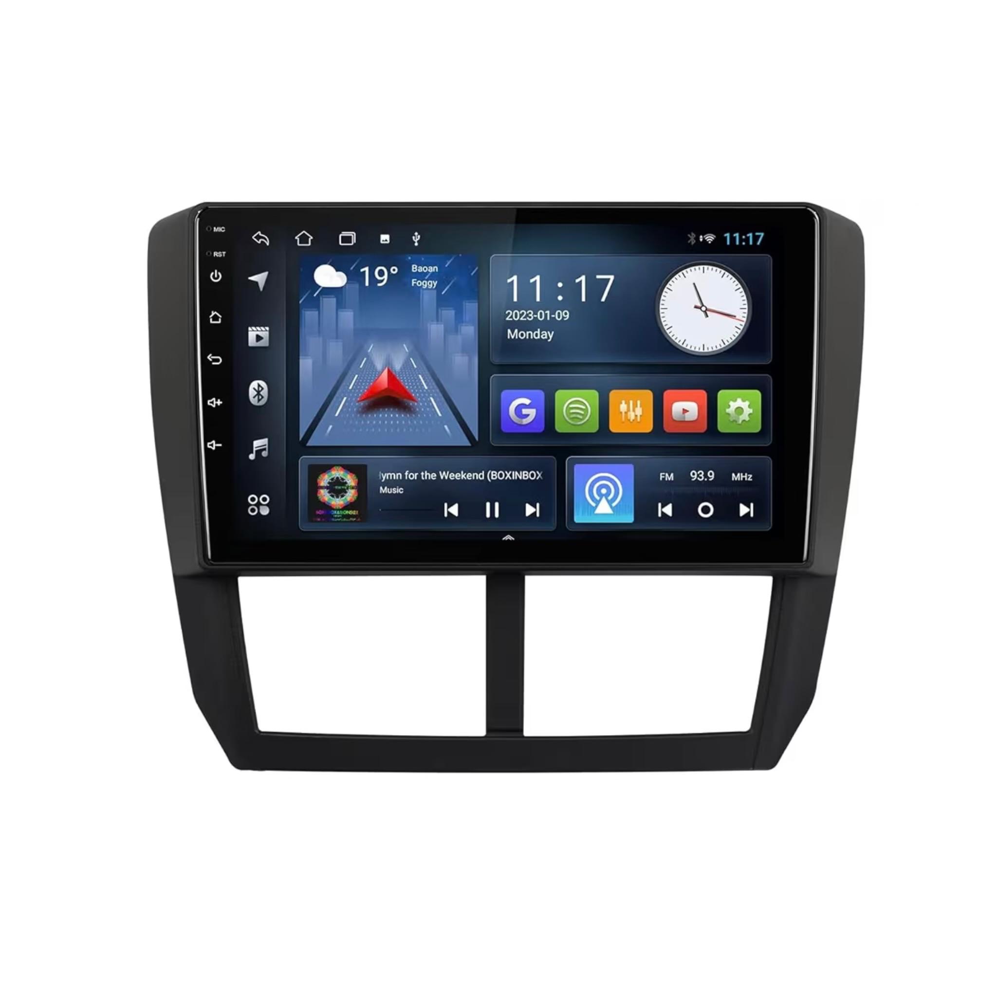 Android Car Stereo for Subaru Forester Impreza WRX STI 2008-2012 9 Inch IPS.QLED Touch Screen with AHD Camera Included