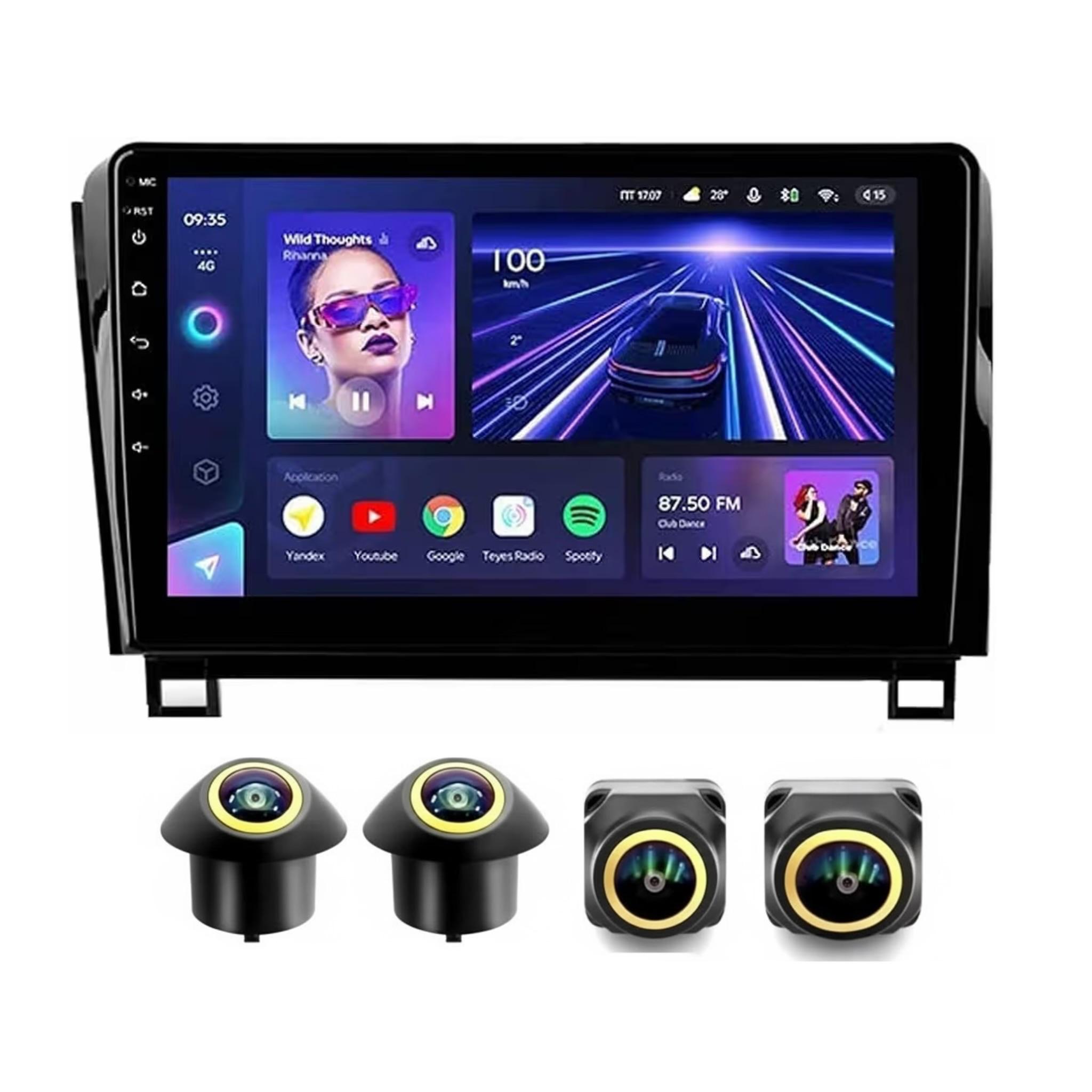 Android Car Stereo for Toyota Sequoia Tundra 2006-2013 10 Inch IPS.QLED Touch Screen with AHD Camera Included - Image 2