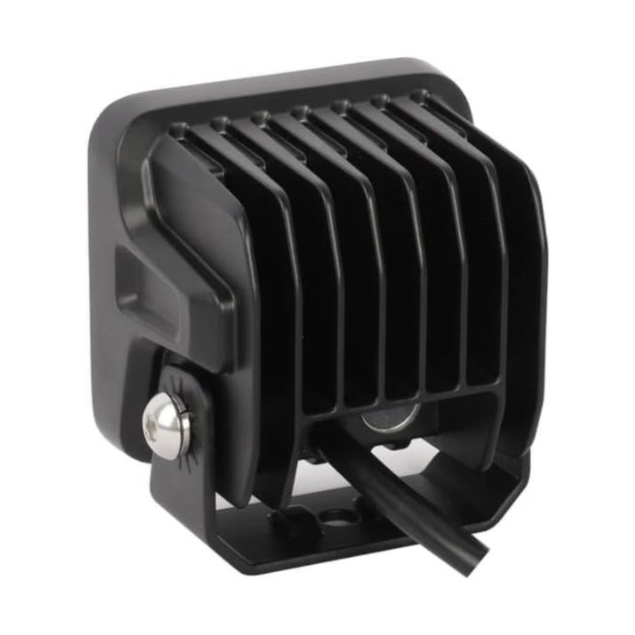 LED Work Light, 4-Head Portable Flood Light with Black Housing, High-Intensity Illumination, Orange Accent - Image 2