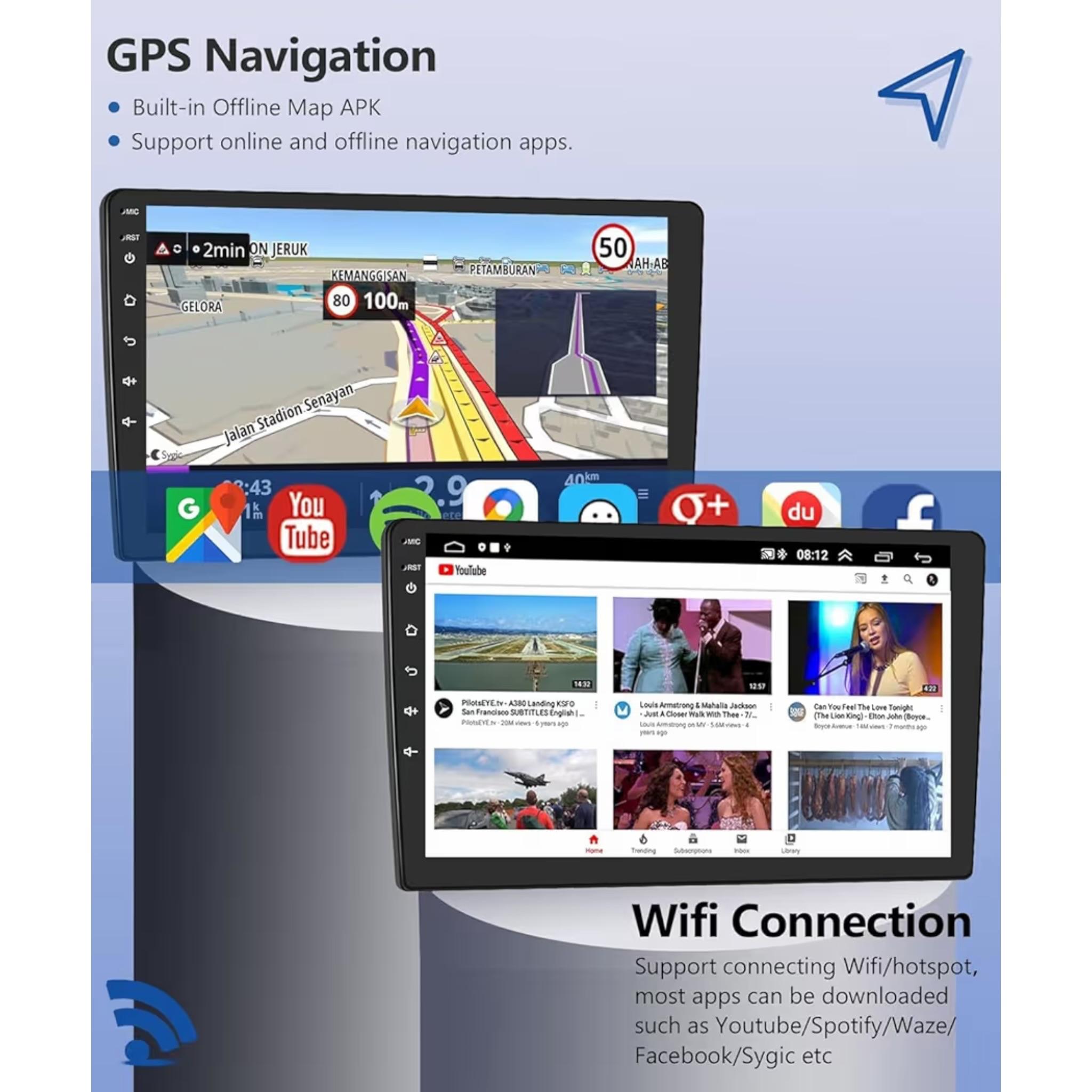 Android Car Stereo for Mercedes-Benz GL ML Class W164 X164 ML350 ML450 ML500 GL320 GL450 2005-2011 9 Inch IPS.QLED Touch Screen with AHD Camera Included - Image 3