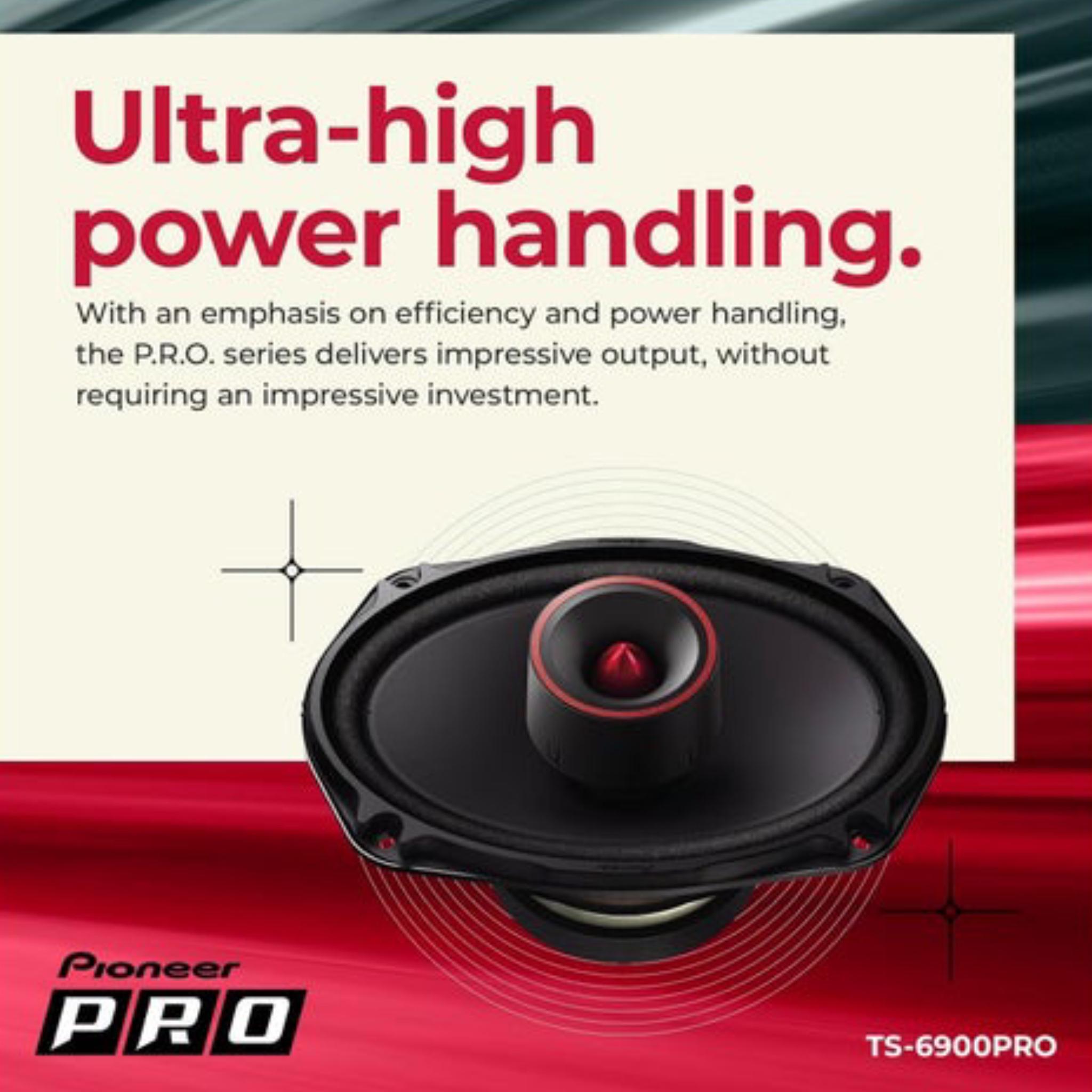 Pioneer 2-Way Car Audio Speakers TS-6900PRO, Full Range, Clear Sound Quality, 6” x 9” speakers - Image 2
