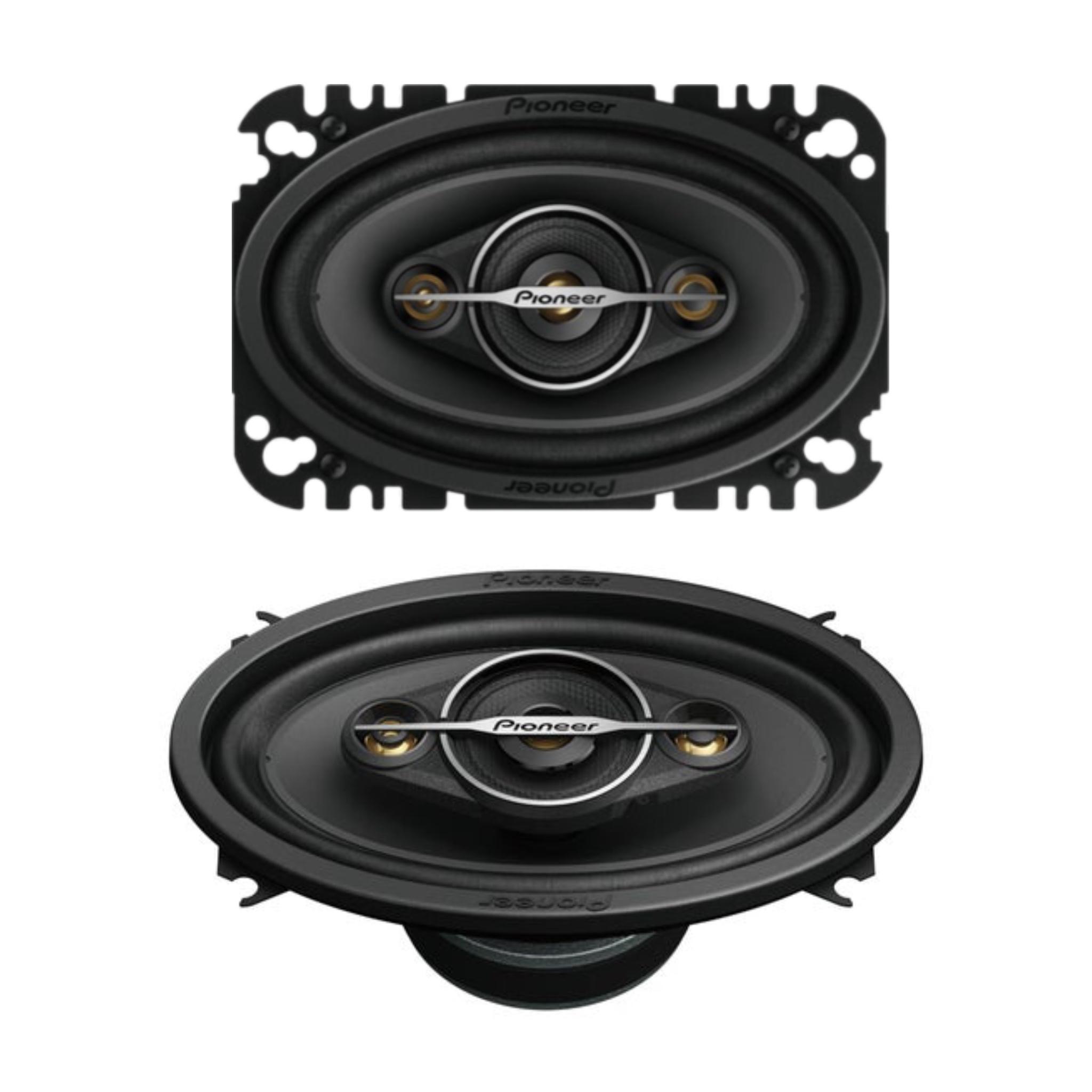 Pioneer TS-A4671F 4x6 4 Way Coaxial Speaker Set with 2 Speakers, Powerful Sound, High Efficiency, 42mm Installation Depth - Image 2