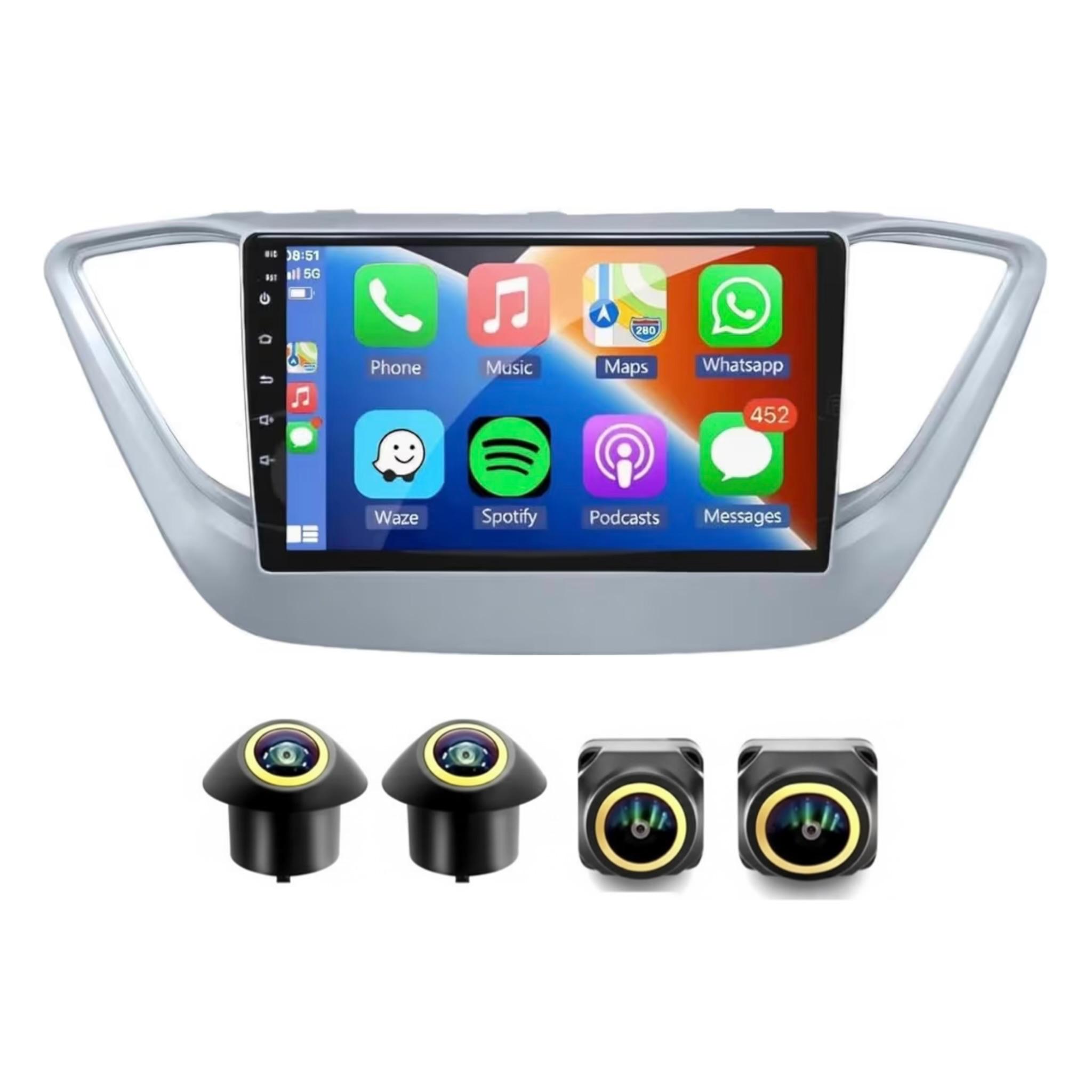 Android Car Stereo for Hyundai ACCENT 2017-2023 9 Inch IPS.QLED Touch Screen with AHD Camera Included - Image 2