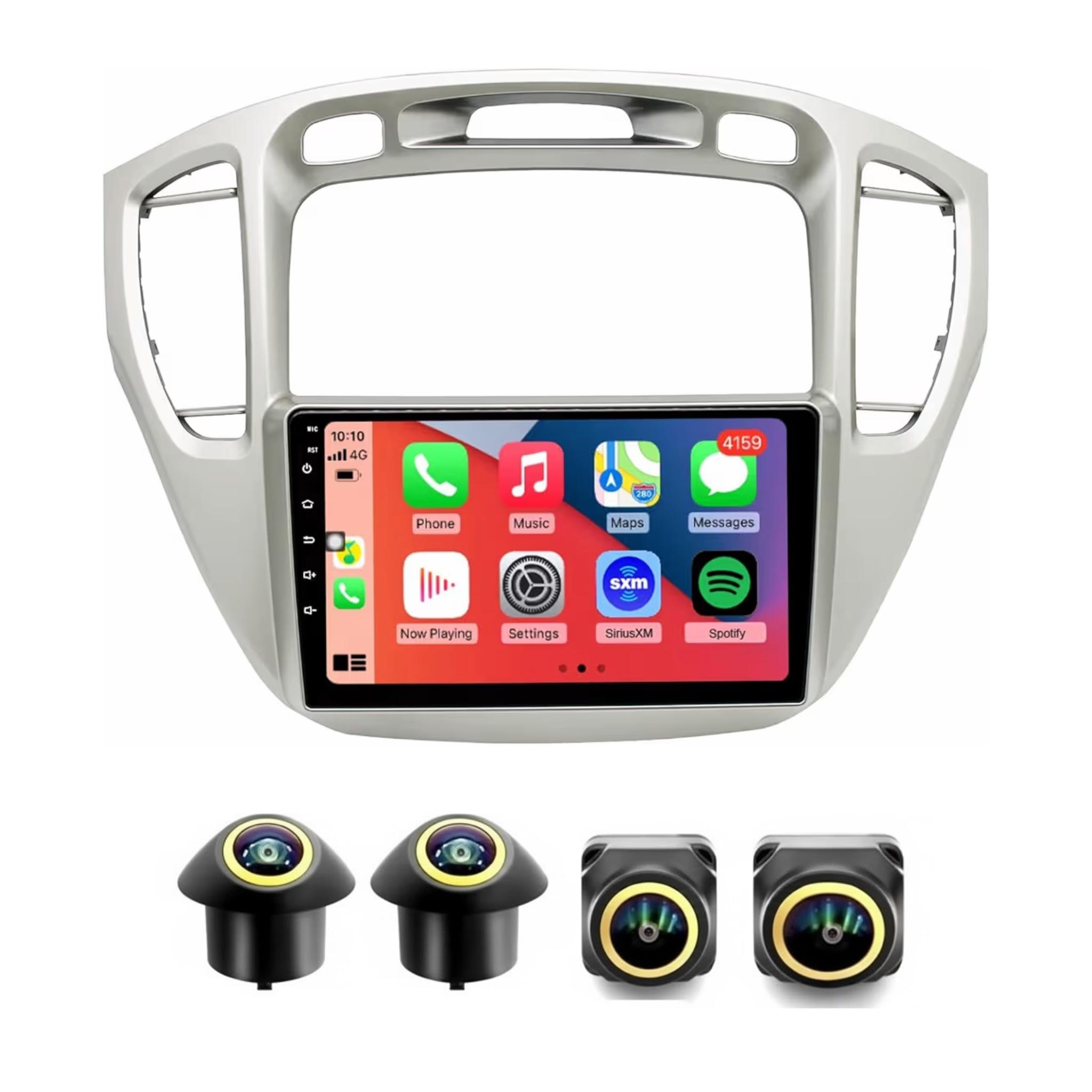 Android Car Stereo for Toyota Highlander 2000-2007 9 Inch IPS.QLED Touch Screen with AHD Camera Included - Image 2