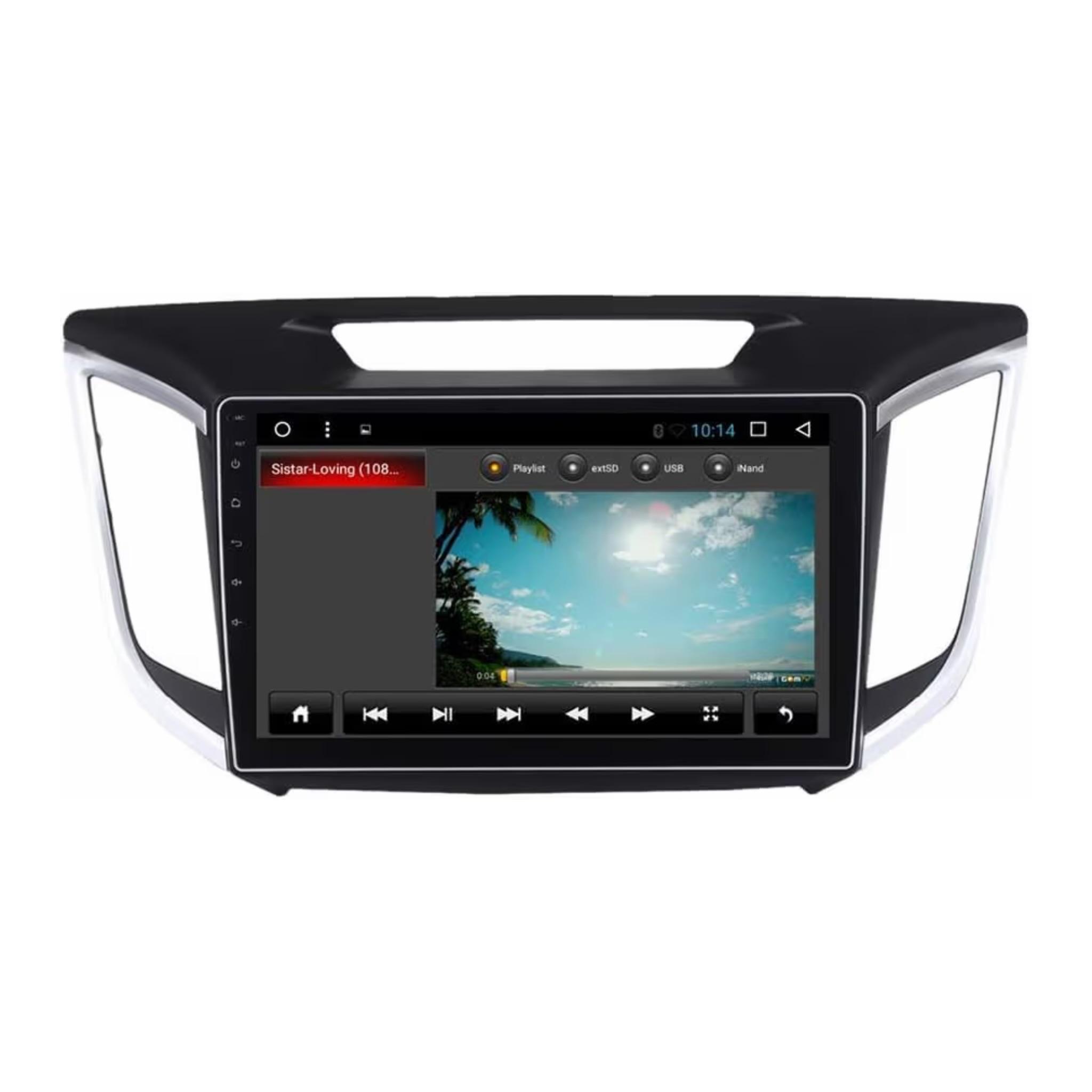 Android Car Stereo for HYUNDAI CRETA IX25 2014-2019 10 Inch IPS.QLED Touch Screen with AHD Camera Included