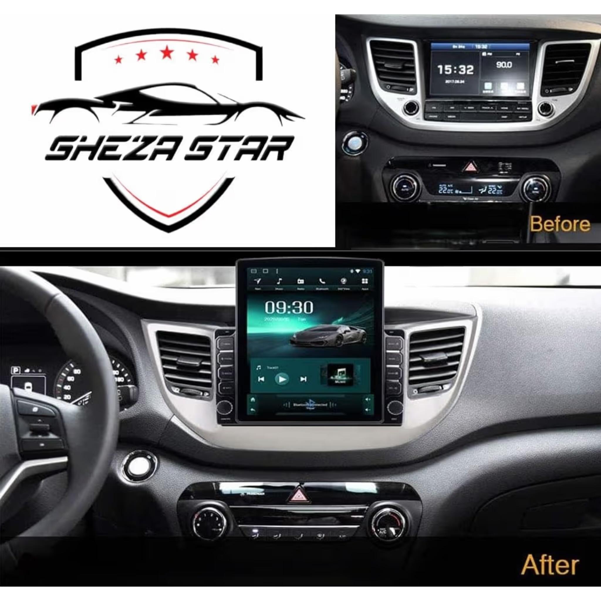 Android Tesla style Vertical Screen for Hyundai Tucson IX35 2014-2018 9.7 Inch IPS.QLED Touch Screen with AHD Camera Included - Image 2