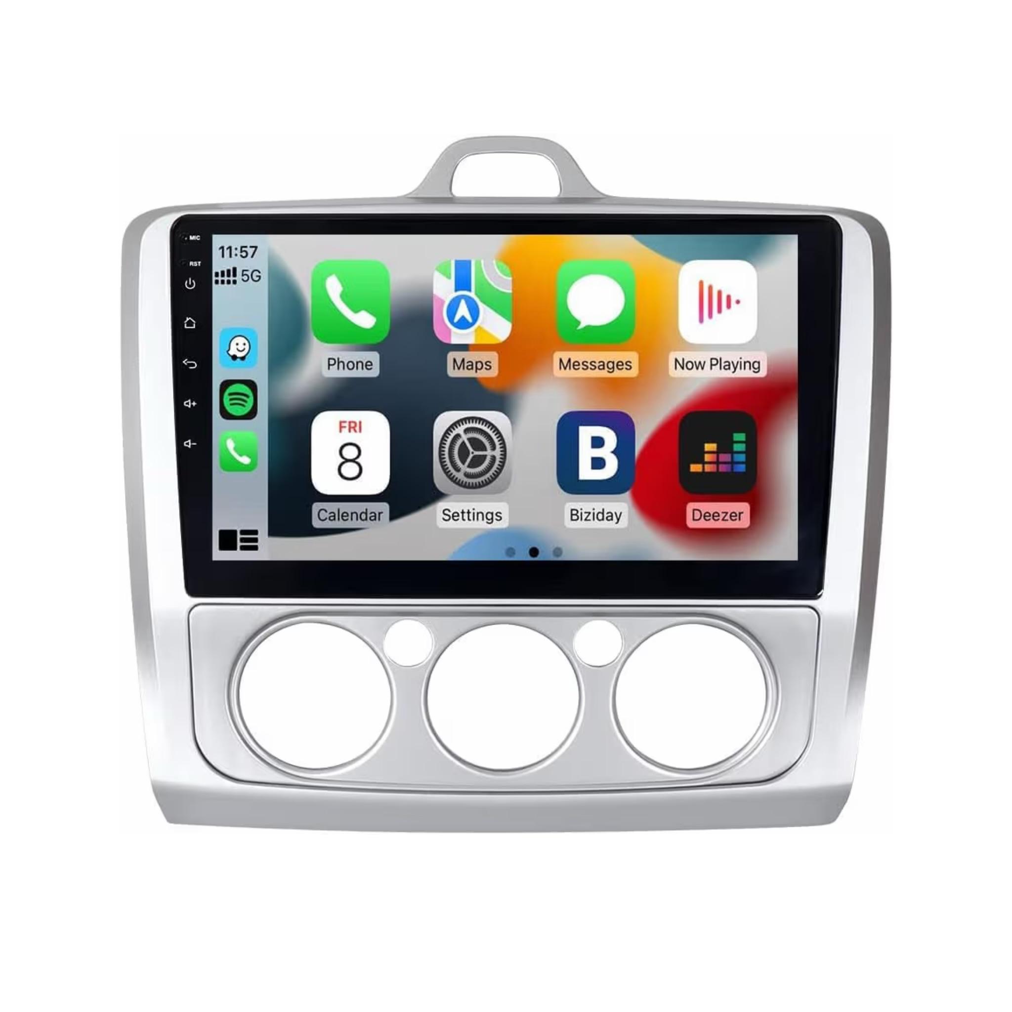 Android Car Stereo for Ford Focus 2004-2011 9 Inch IPS.QLED Touch Screen with AHD Camera Included