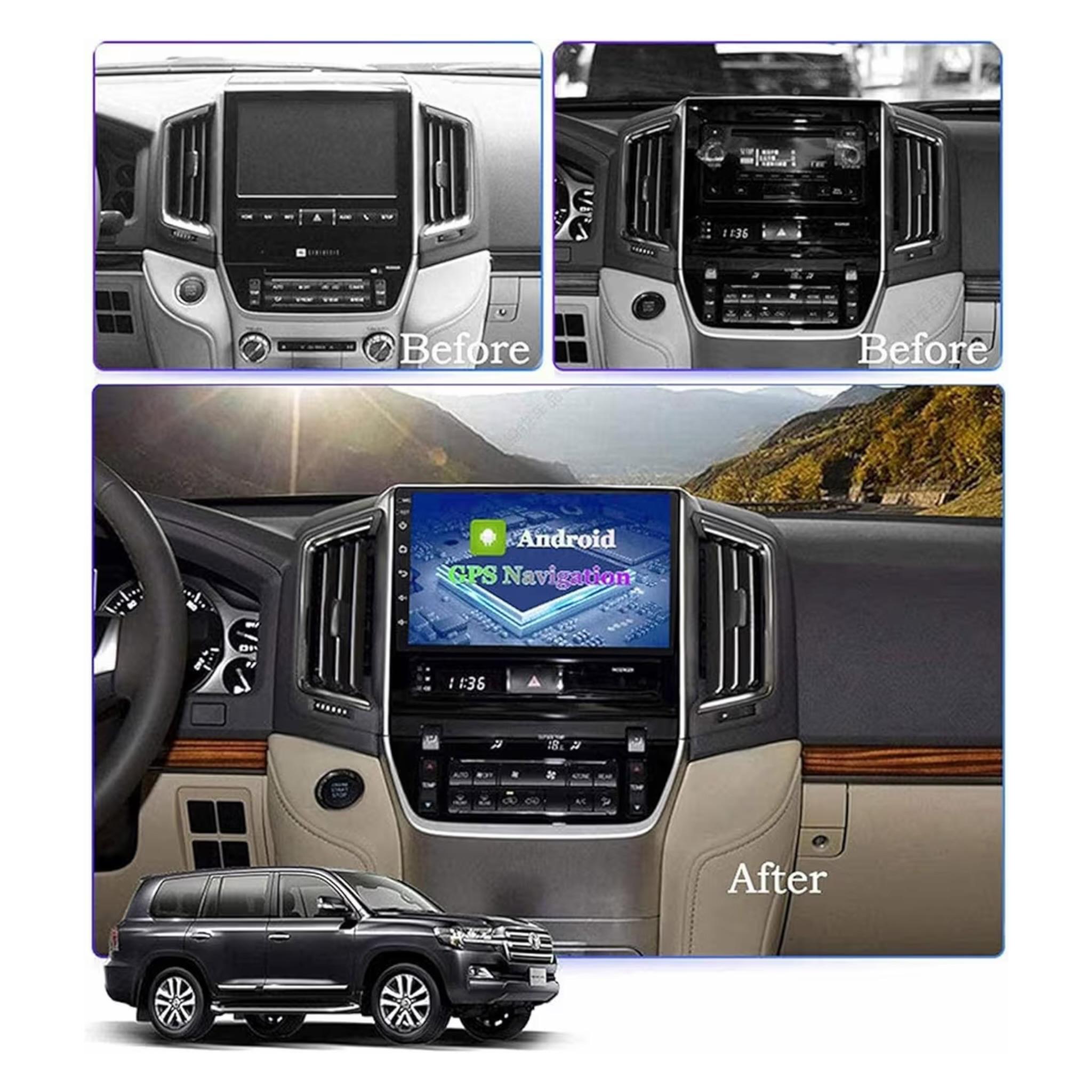 Android Car Stereo for Toyota Land Cruiser GXR 2016-2020 9 Inch IPS.QLED Touch Screen with AHD Camera Included - Image 3