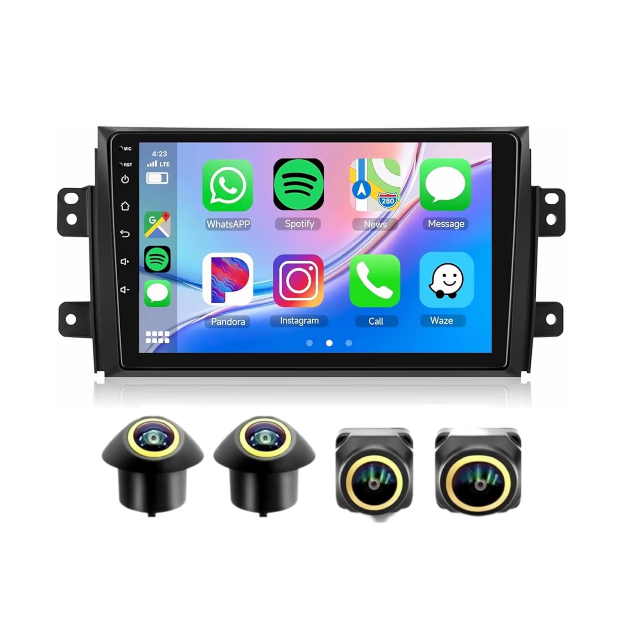 Android Car Stereo for Suzuki SX4 2006-2013 9 Inch IPS.QLED Touch Screen with AHD Camera Included - Image 2
