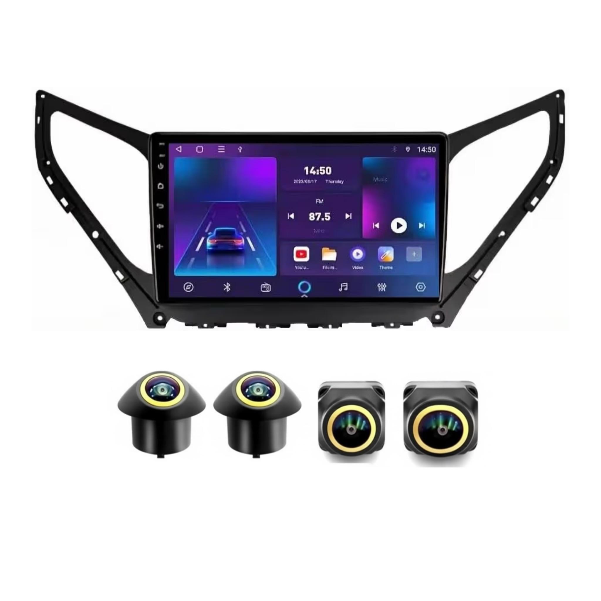 Android Car Stereo for Hyundai Azera 2014-2018 9 Inch IPS.QLED Touch Screen with AHD Camera Included - Image 2