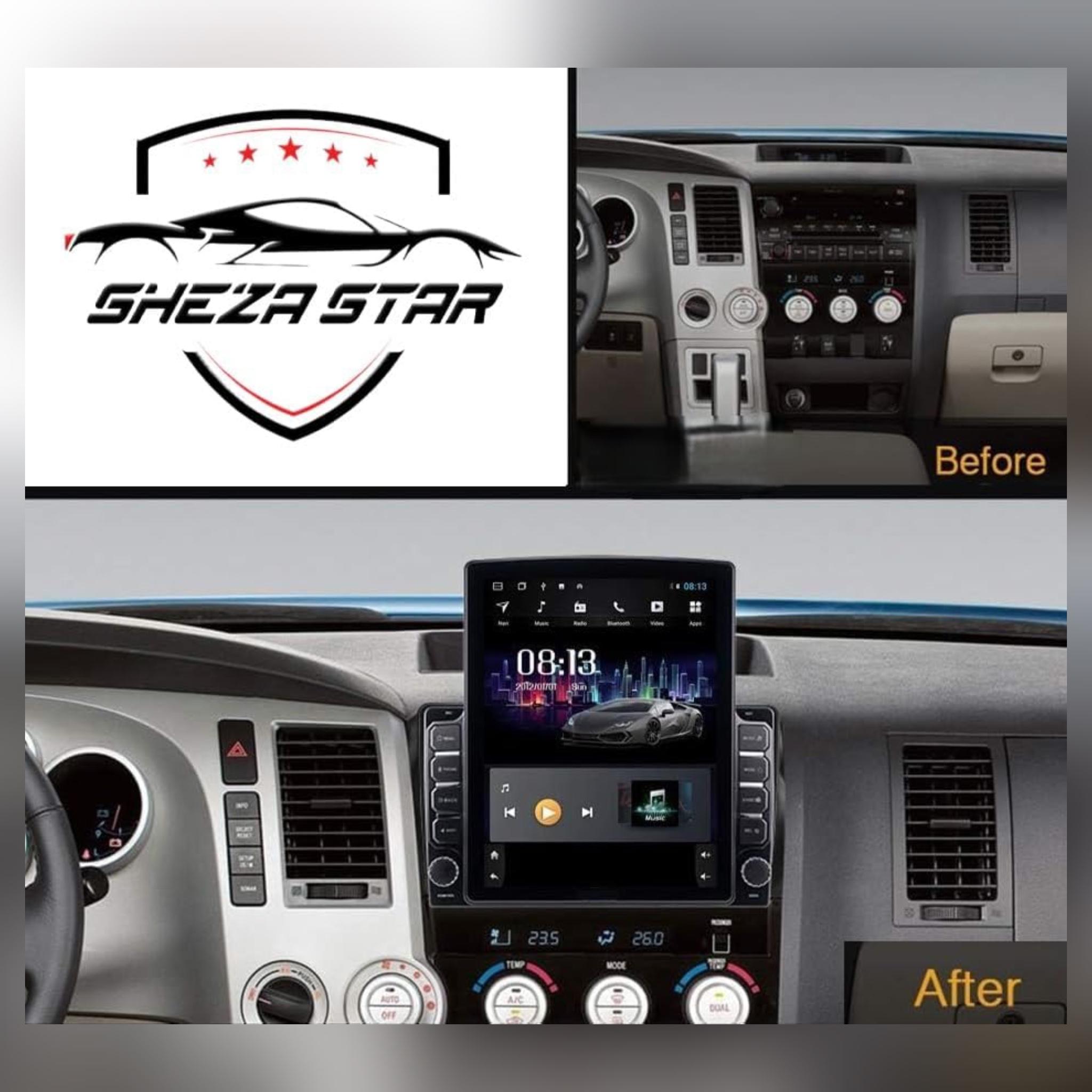 Android Tesla style Vertical Screen for Toyota Sequoia 2008-2018/Tundra 2006-2013 9.7 Inch IPS.QLED Touch Screen with AHD Camera Included - Image 2