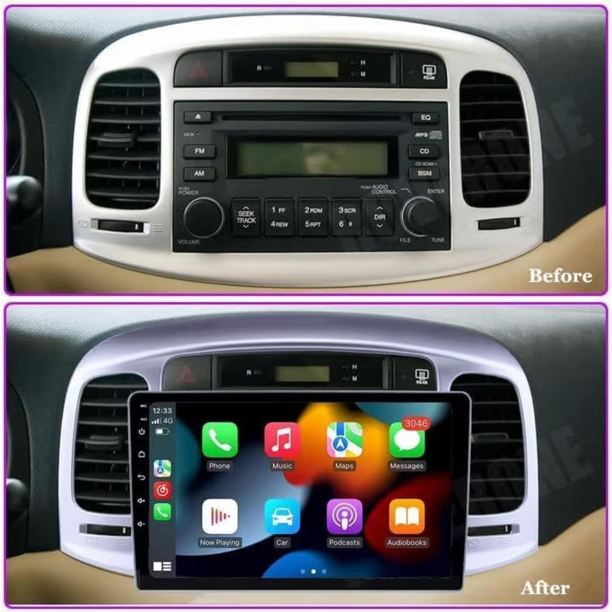Android Car Stereo for Hyundai Accent 2006-2011 9 Inch IPS.QLED Touch Screen with AHD Camera Included - Image 3