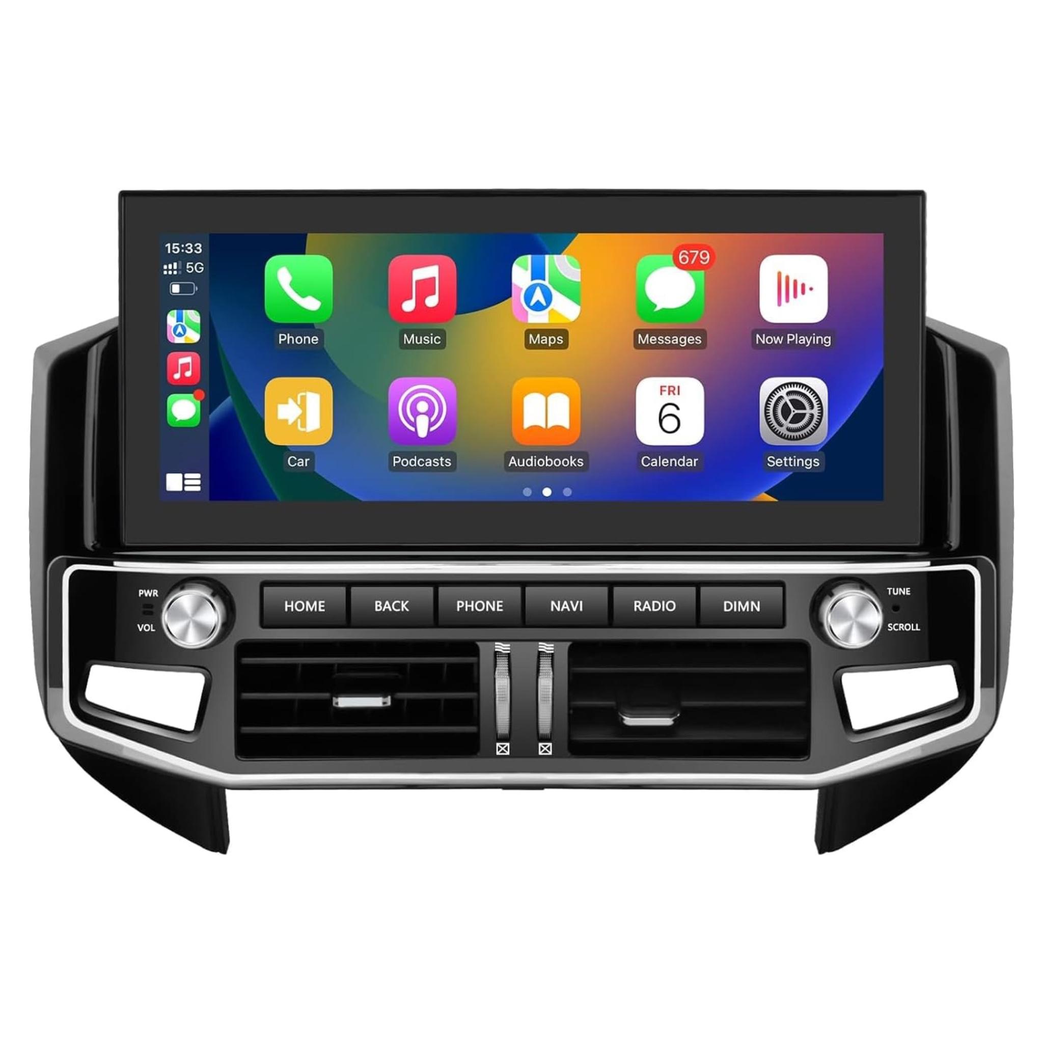 Android Car Stereo 12.3 Inch For Mitsubishi Pajero V80 V90 V97 2007-2022  IPS.QLED Touch Screen with AHD Camera Included