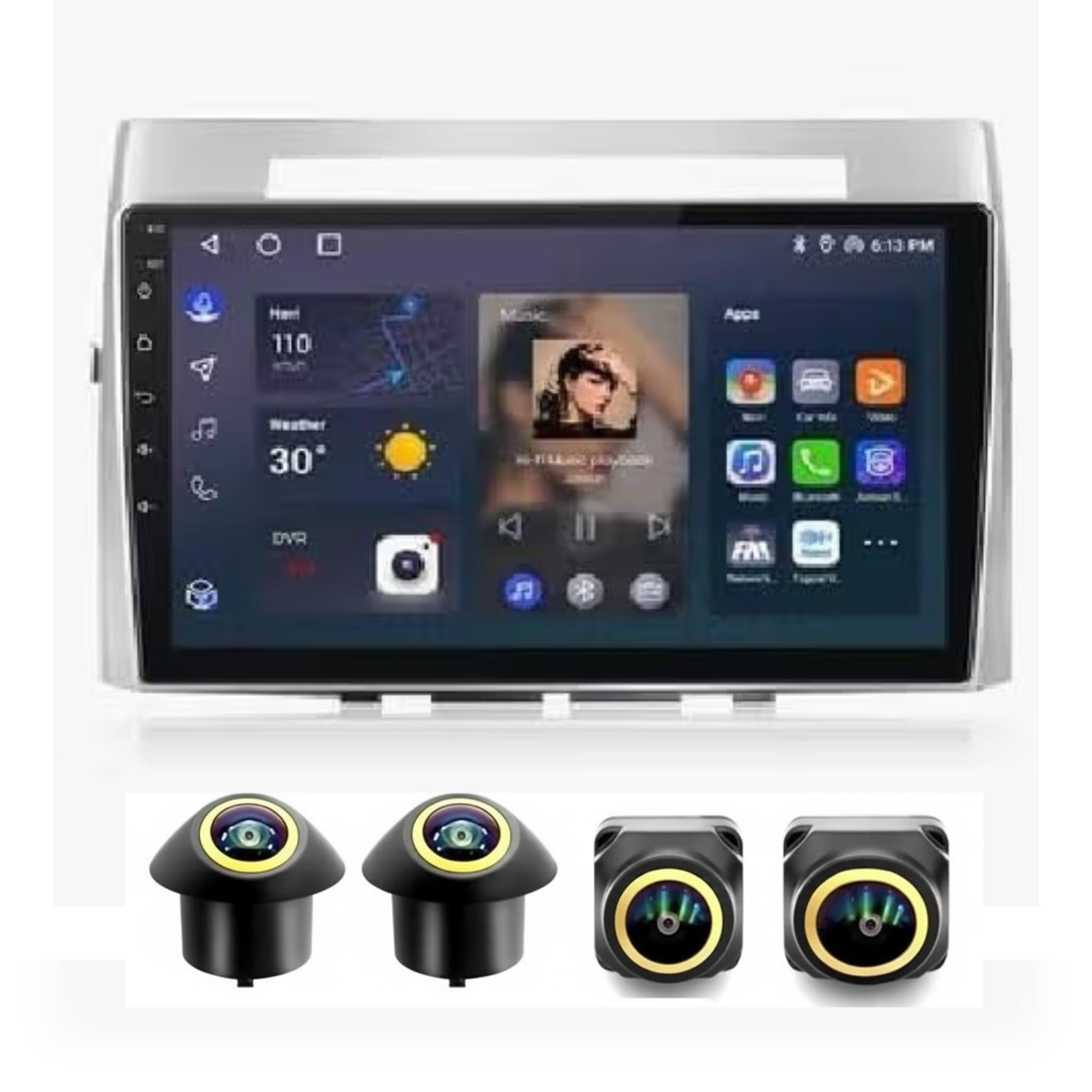 Android Car Stereo for Toyota Corolla 2004-2009 10 Inch IPS.QLED Touch Screen with AHD Camera Included - Image 2