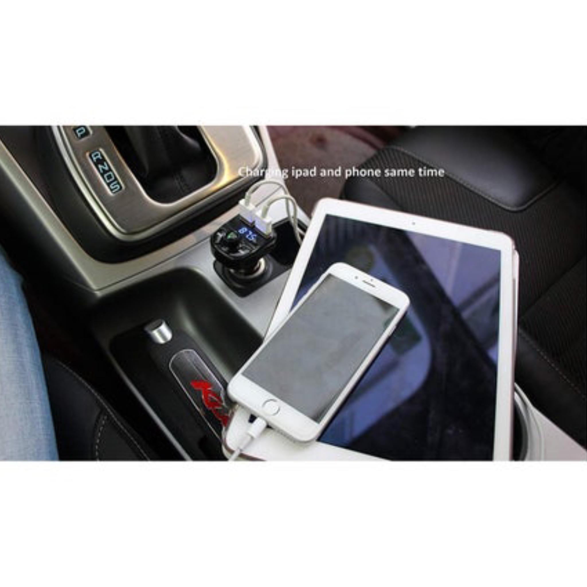 Car MP3 Music Player BT FM Transmitter Radio Receiver PD/USB Car Charger Hands-Free Calling Support U-Disk Playback Voltage Display - Image 2