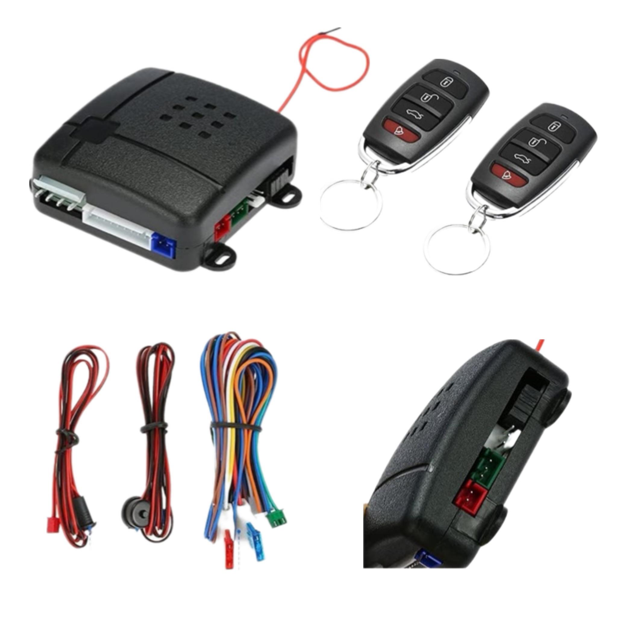 Universal Car Vehicle Security System Burglar Alarm Protection Anti-theft System 2 Remote - Image 2