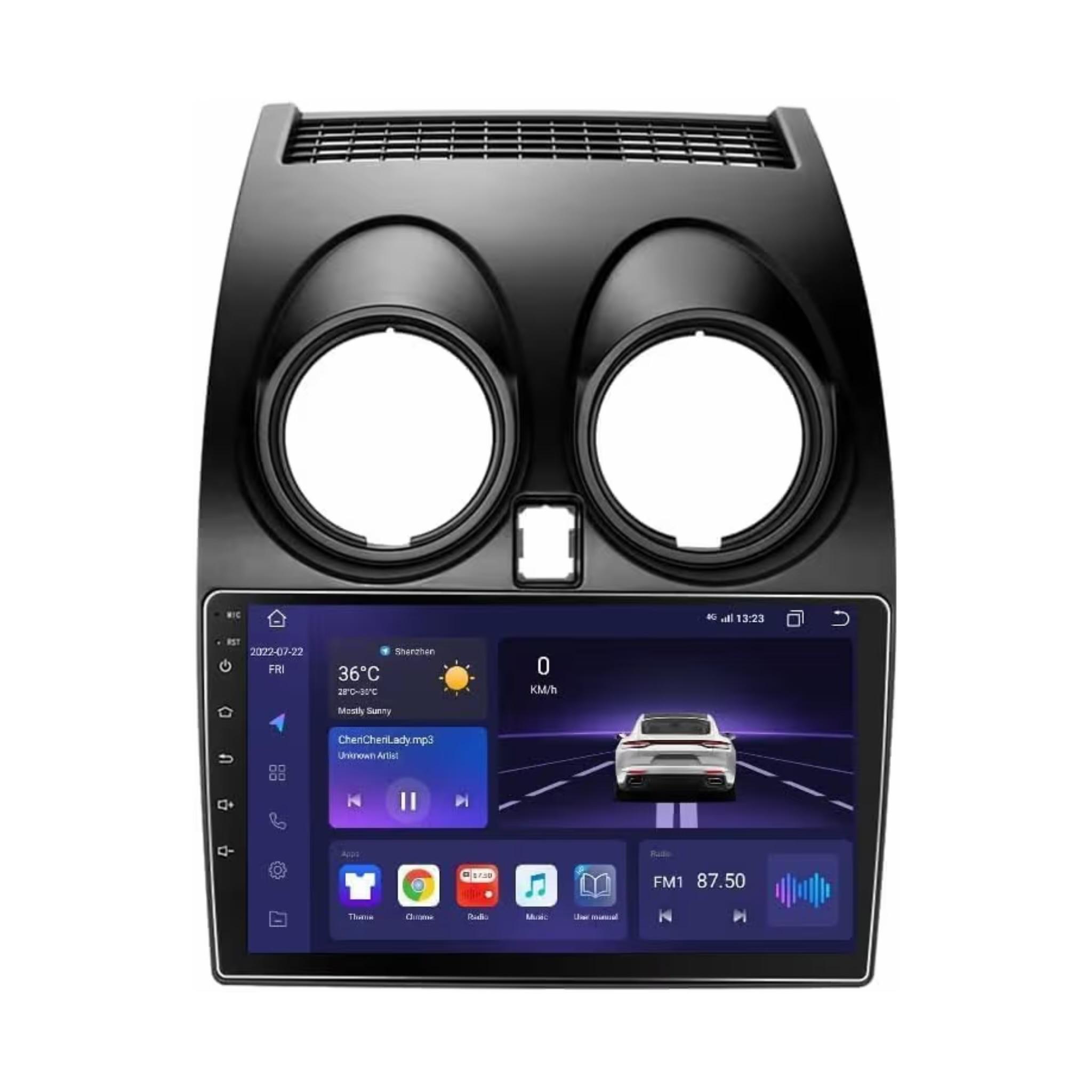 Android Car Stereo for Nissan Qashqai 2006-2013 9 Inch IPS.QLED Touch Screen with AHD Camera Included