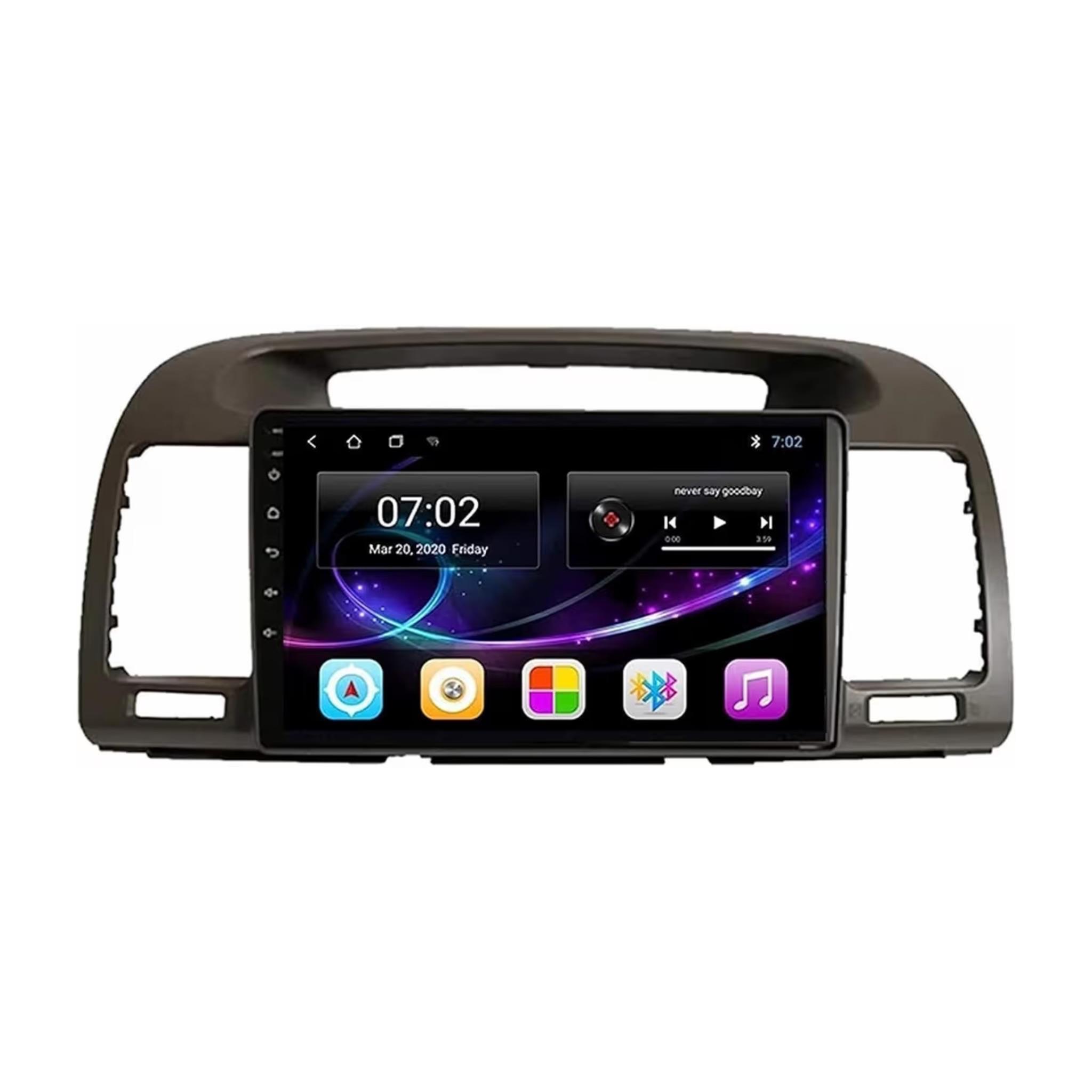 Android Car Stereo for Toyota Camry 2001-2006 9 Inch IPS.QLED Touch Screen with AHD Camera Included