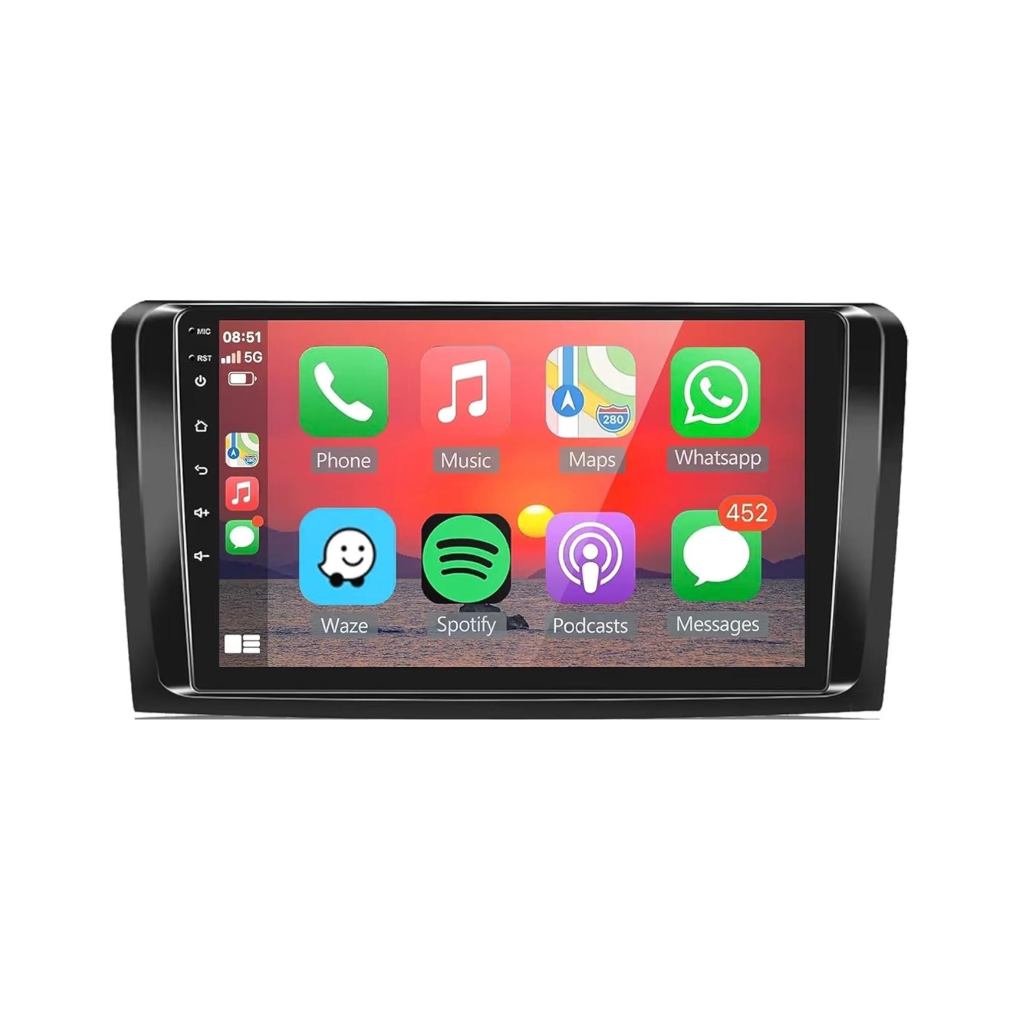 Android Car Stereo for Mercedes-Benz GL ML Class W164 X164 ML350 ML450 ML500 GL320 GL450 2005-2011 9 Inch IPS.QLED Touch Screen with AHD Camera Included