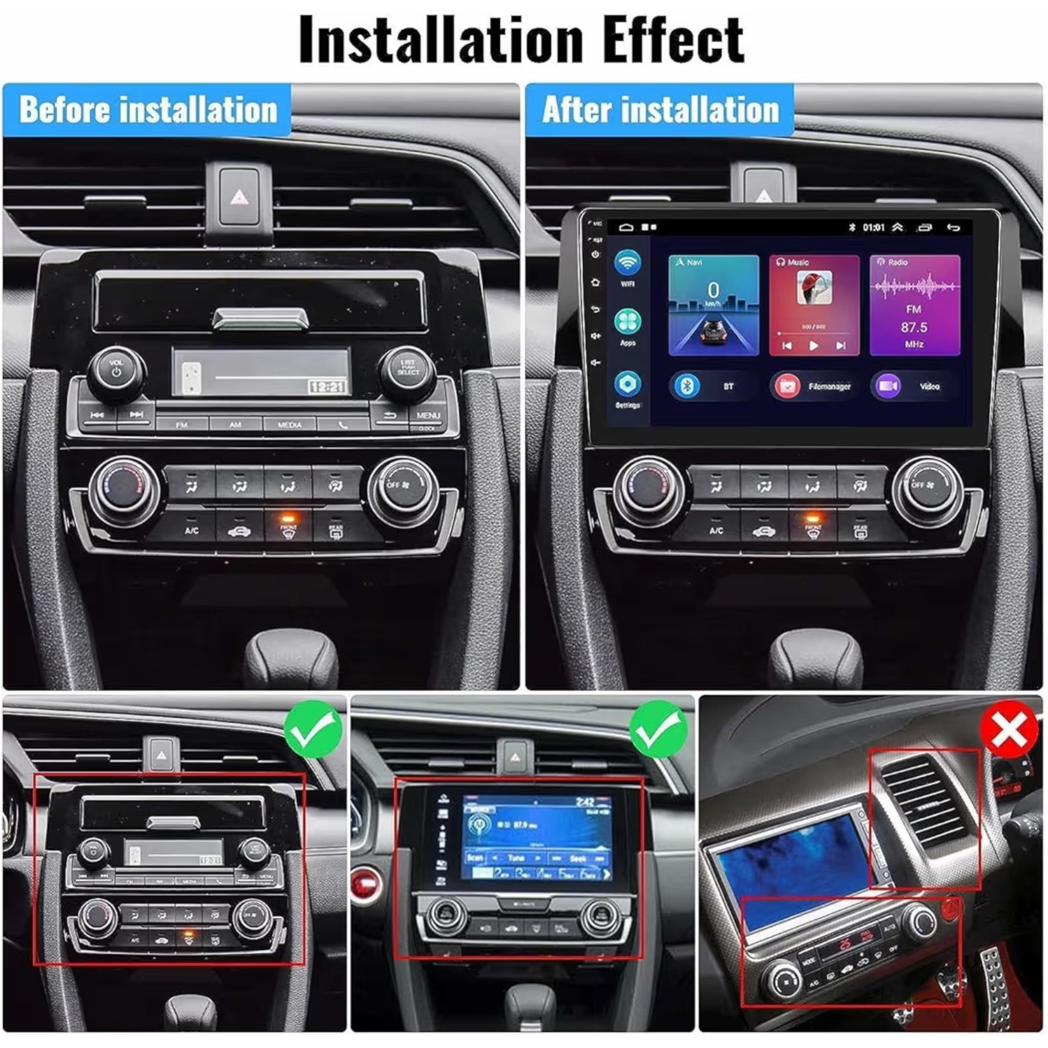 Android Car Stereo for Honda Civic 2016-2020 9 Inch IPS.QLED Touch Screen with AHD Camera Included - Image 3