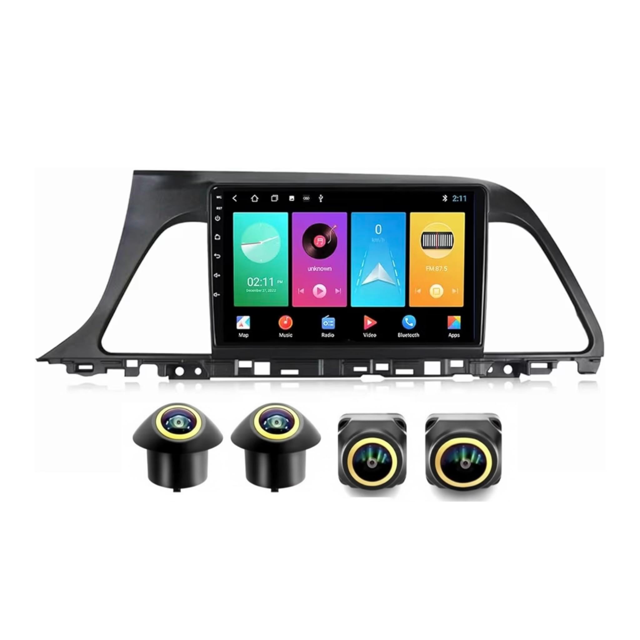 Android Car Stereo for Hyundai Sonata 2015-2017 10 Inch IPS.QLED Touch Screen with AHD Camera Included - Image 2